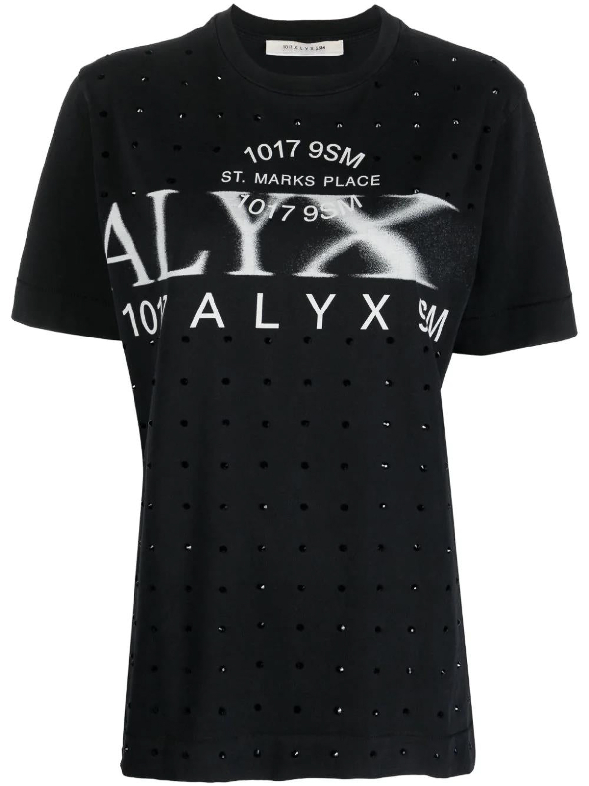 1017 ALYX 9SM★INVERTIVE LOGO SHORT SLEEVE T SHIRT★BLACK 1017 ALYX 9SM | Short Sleeve Visual T Shirt | Men | Black