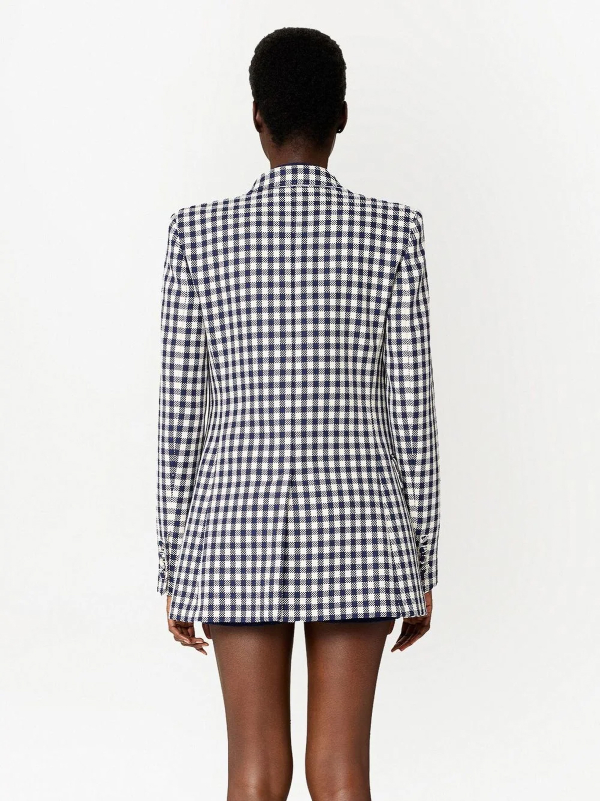 Ami Paris Ami paris gingham single-breasted blazer
