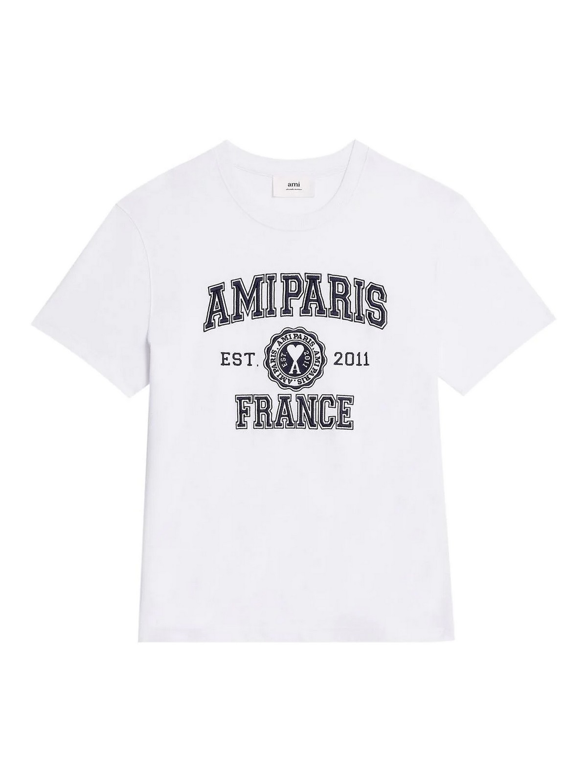 T-shirts Ami Paris - Ami paris logo-print cotton t-shirt - HTS008726