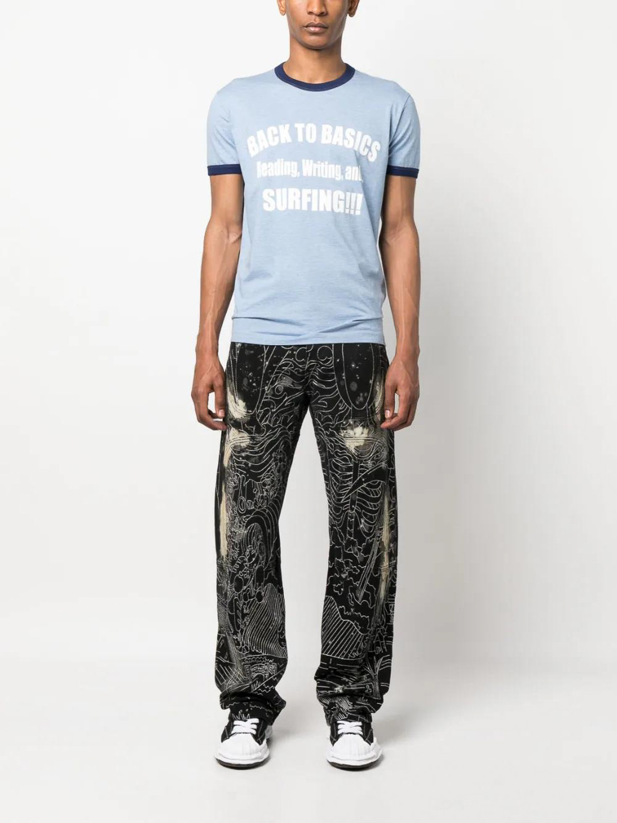 Tシャツ・カットソー DSQUARED2 LOGO PRINT COTTON T-SHIRT DSQUARED2 logo-print Cotton T-shirt | Black | FARFETCH