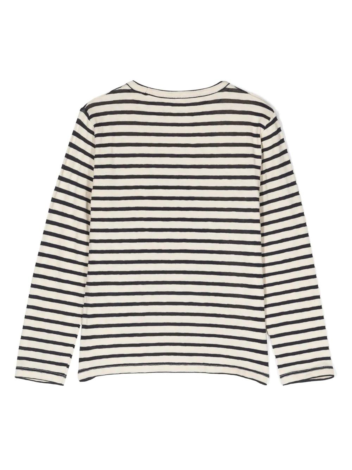 【ANGLAN】Round Stripe Long Sleeve Лонгслив ANGLAN Round Layering Stripe Long Sleeve Navy
