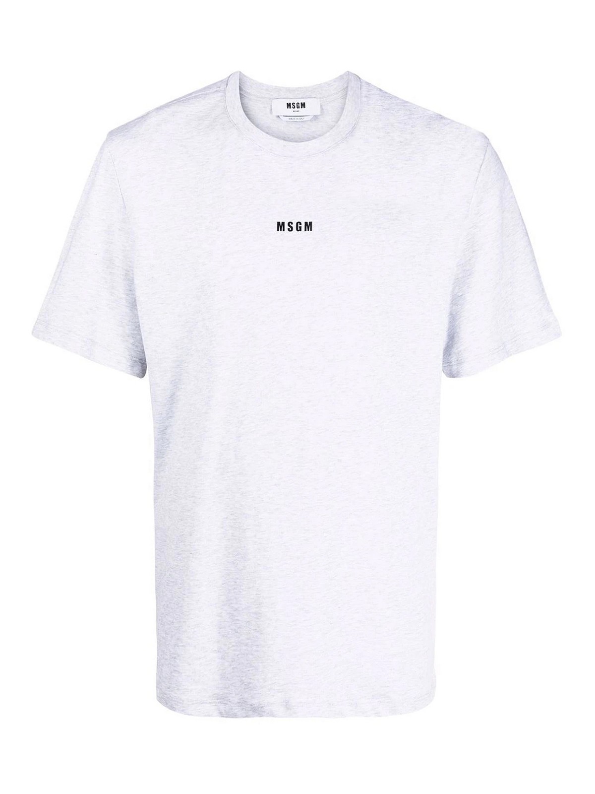 Msgm Logo-print T-shirt In Grey