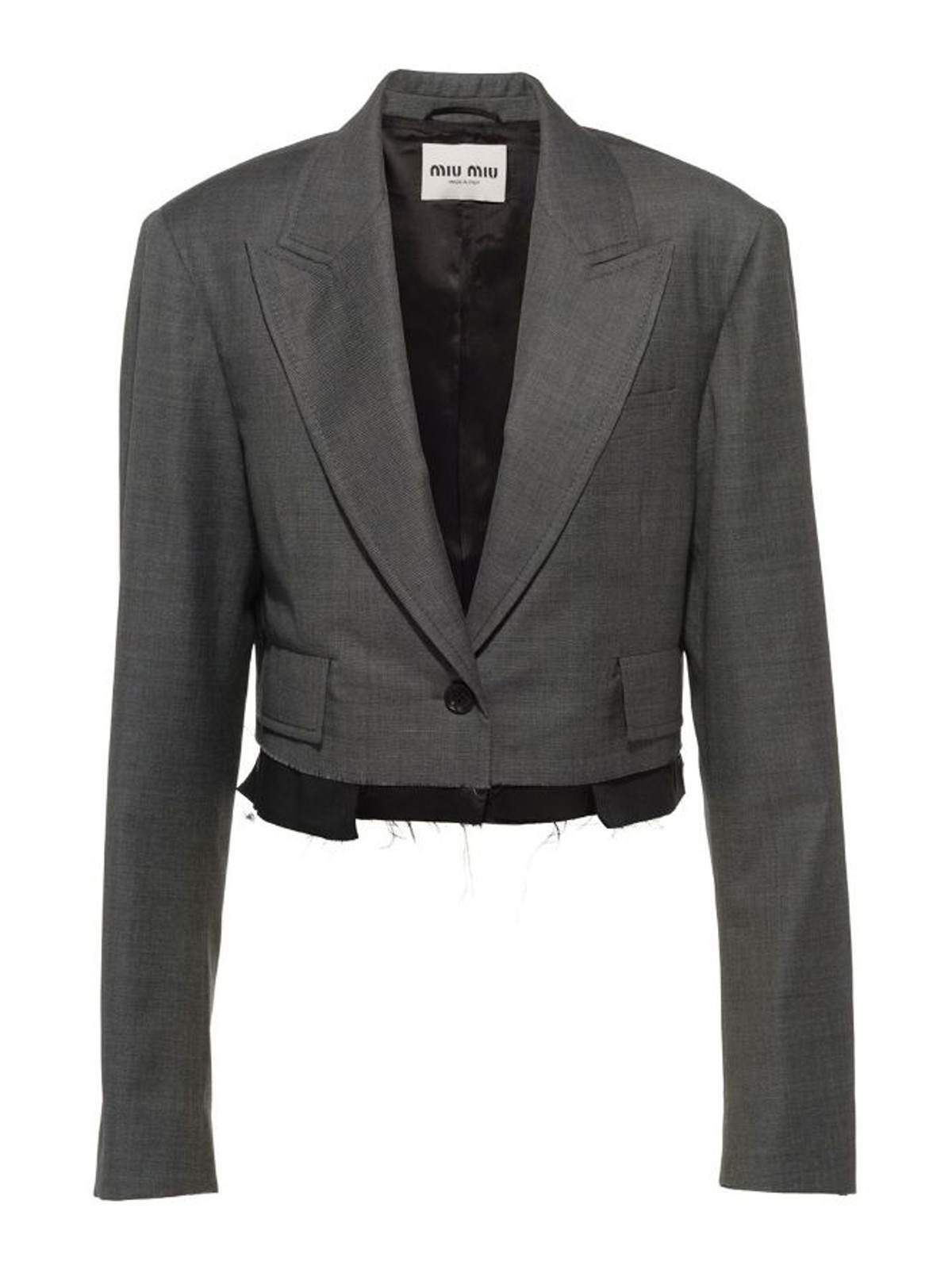 MIU MIU BLAZER - GRIS