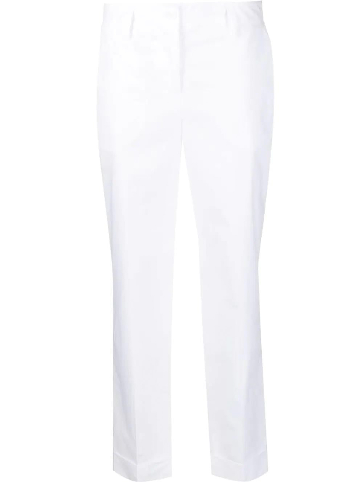 Shop P.a.r.o.s.h Parosh Tapered-leg Tailored Trousers In White