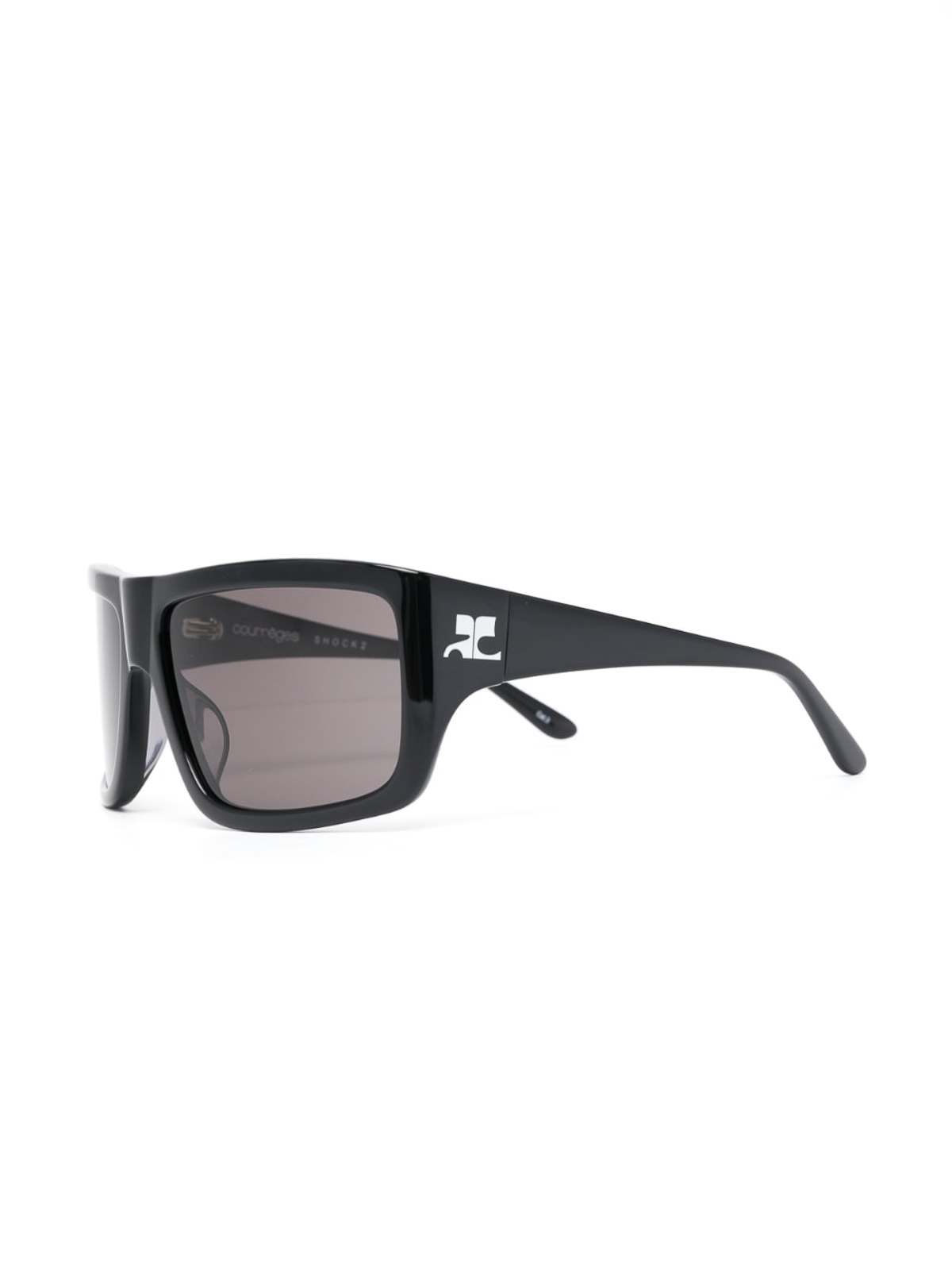 Shop Courrèges Sunglasses In Black