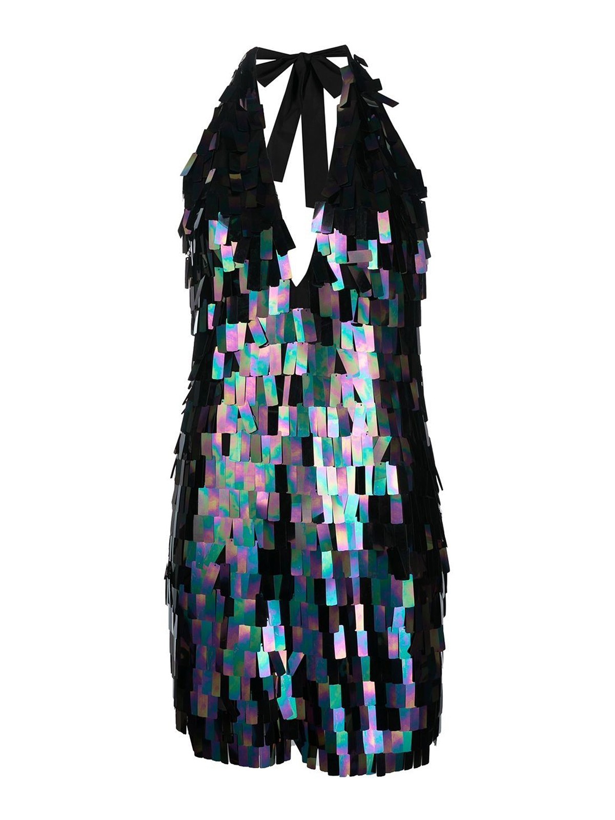 Shop New Arrivals Fringe Sequin Mini Dress In Multicolour