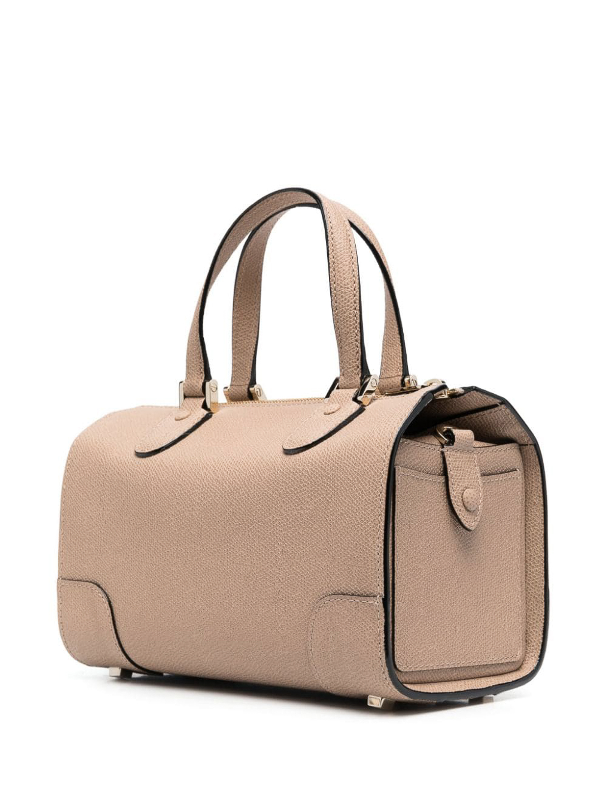 Valextra Babila mini leather handbag - Beige|WBBB0031028LOC99MBC