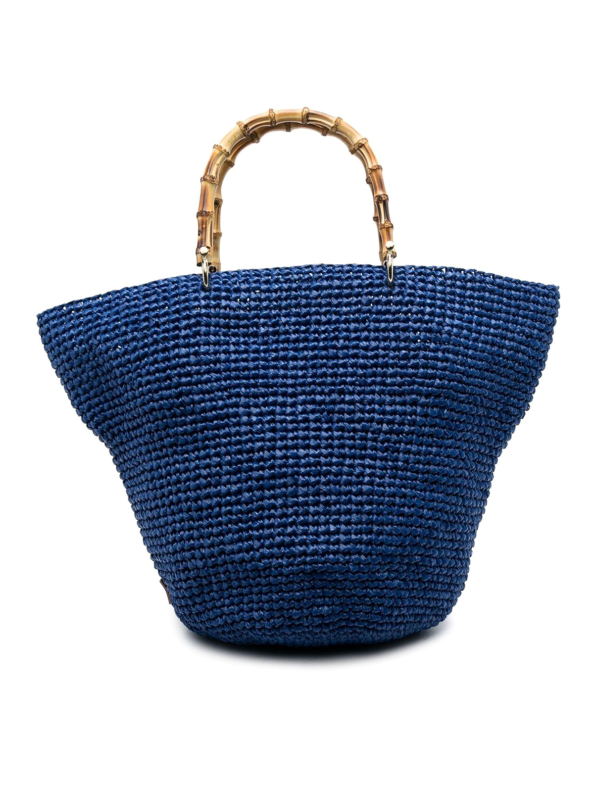 Chica Corolla Straw Handbag In Blue