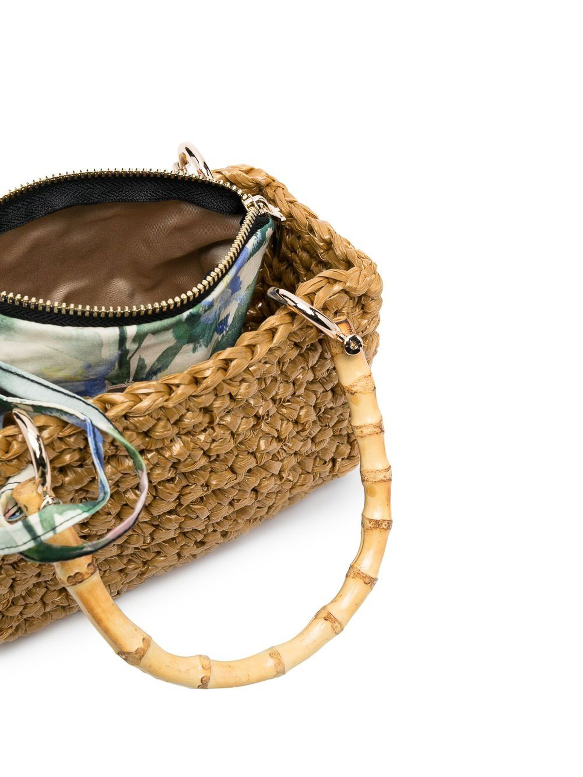 Shop Chica Meteora Straw Handbag In Beige