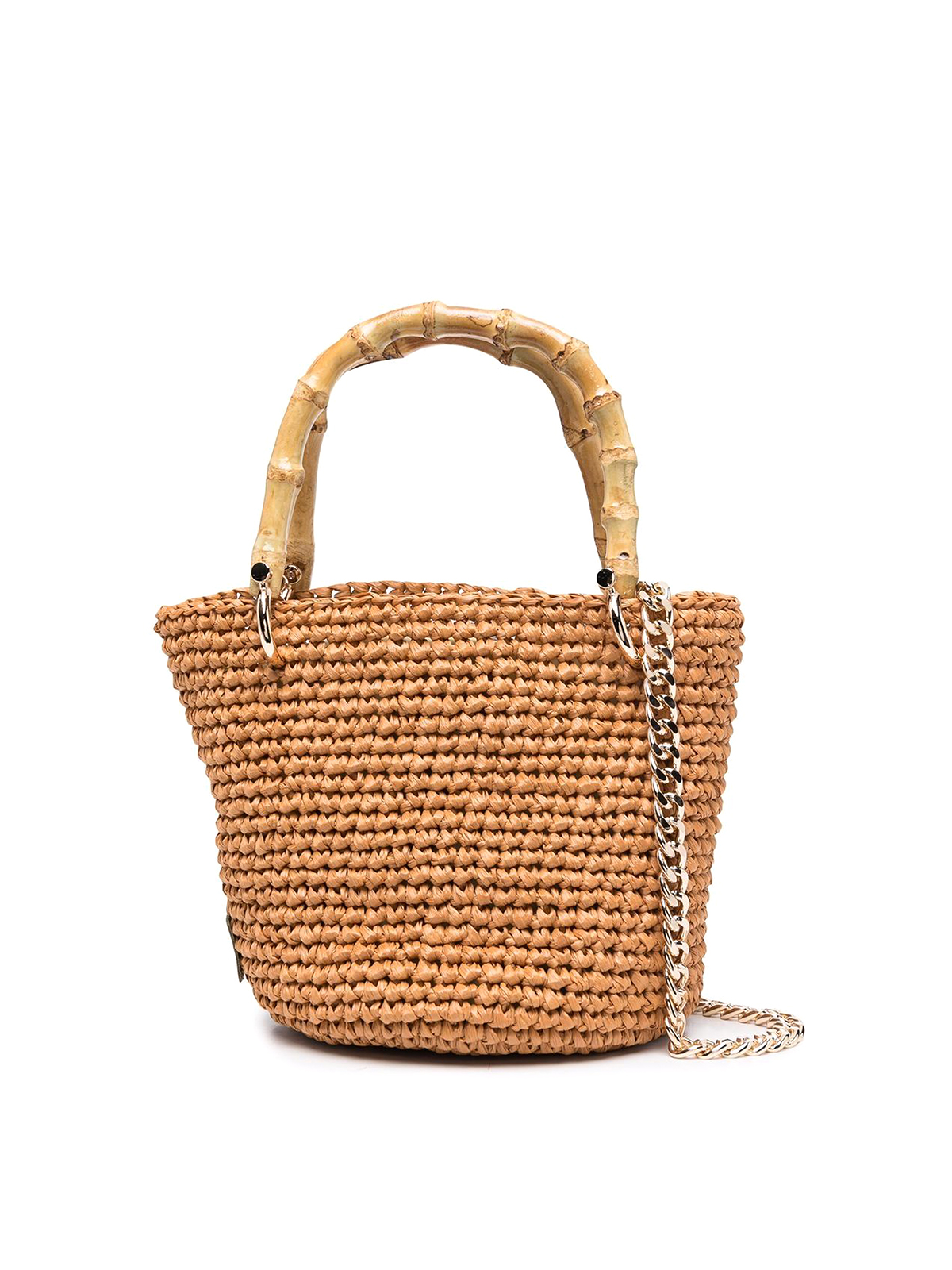 Shop Chica Minnie Straw Handbag In Brown