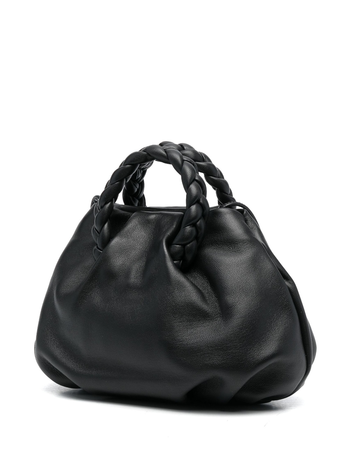 HEREU Bombon Braided Handle Leather Handbag