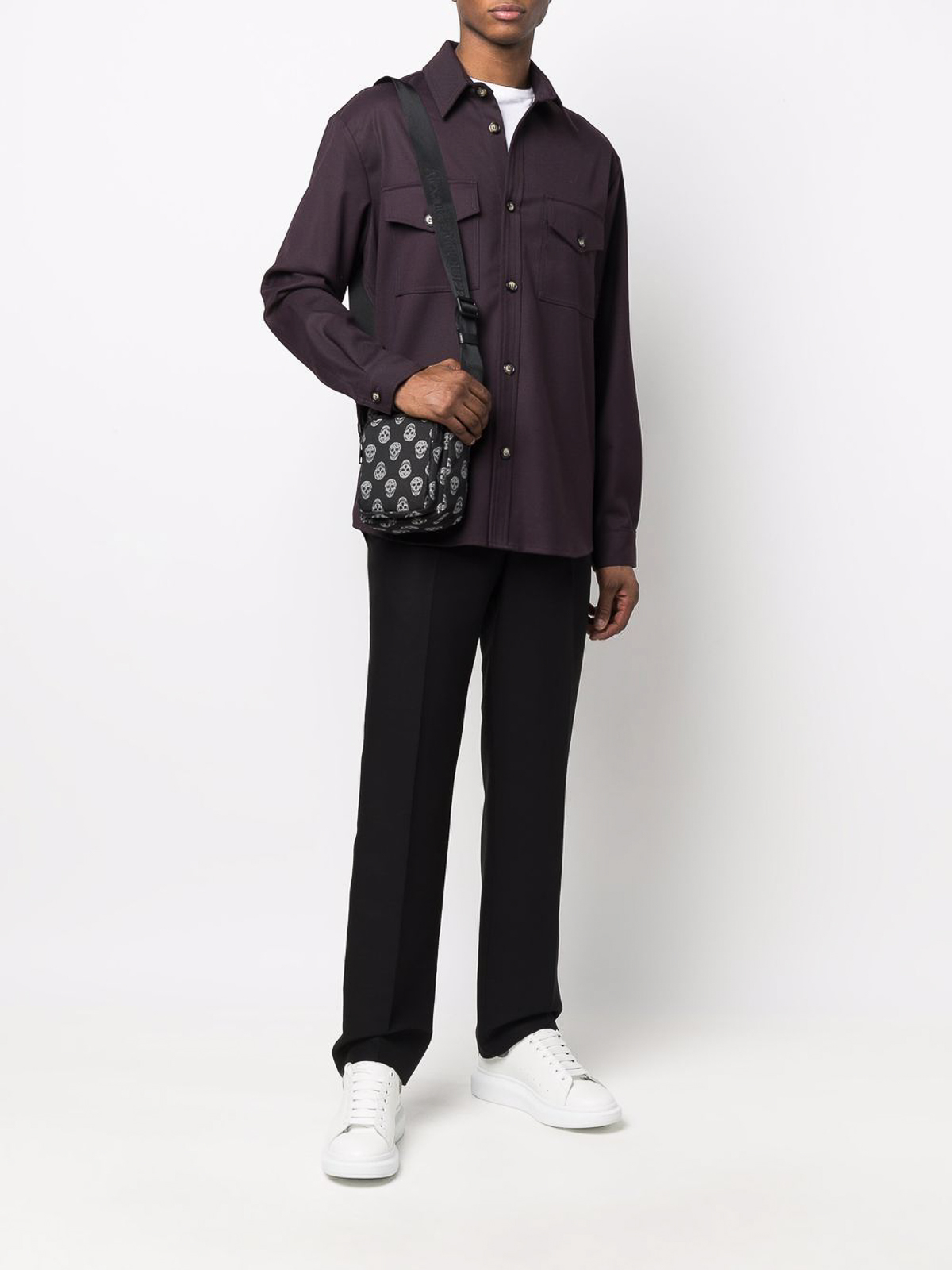 Alexander Mcqueen Mini messenger allover logo | 6831121AAFH1095