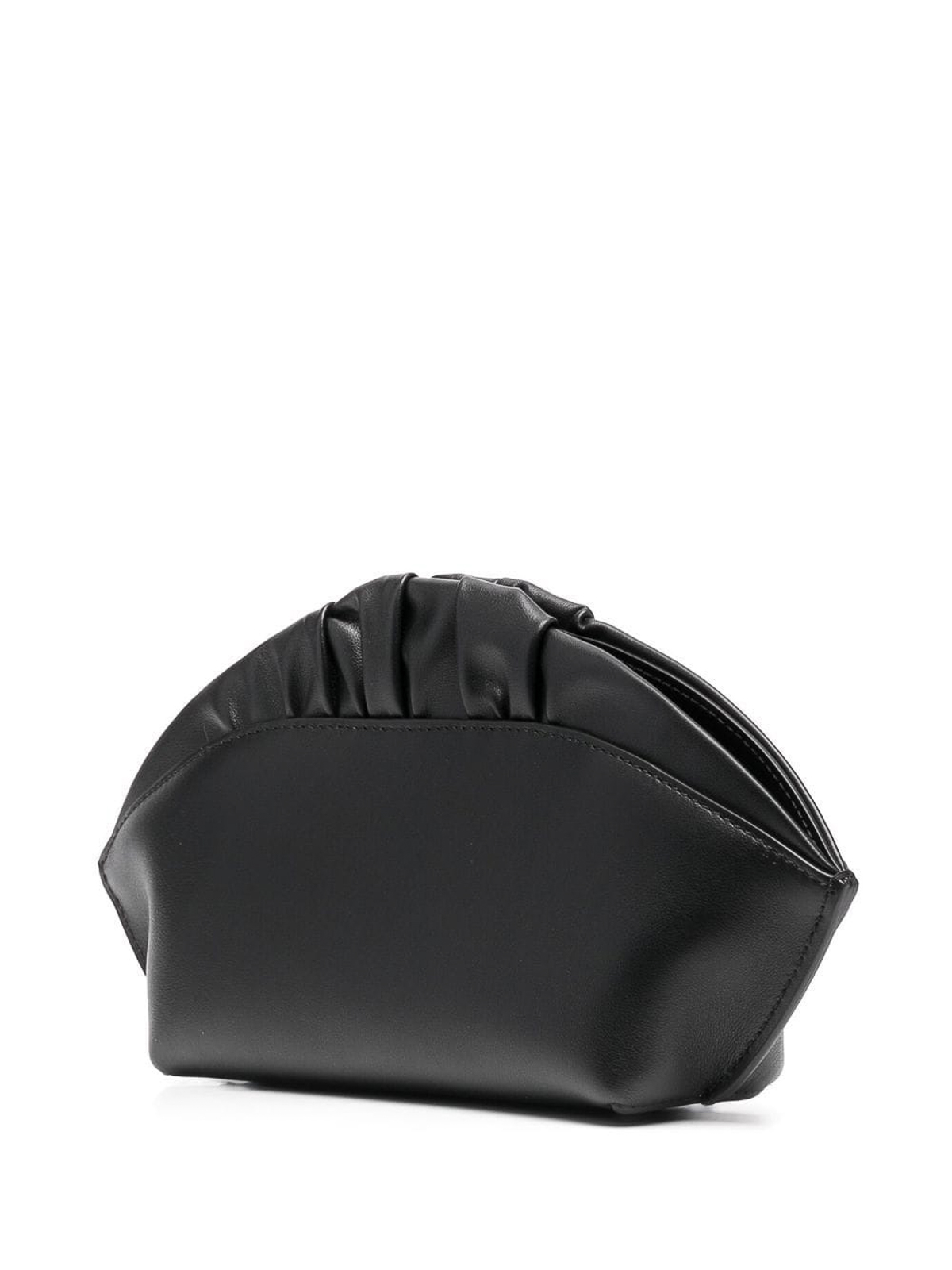 Baguette leather clutch bag