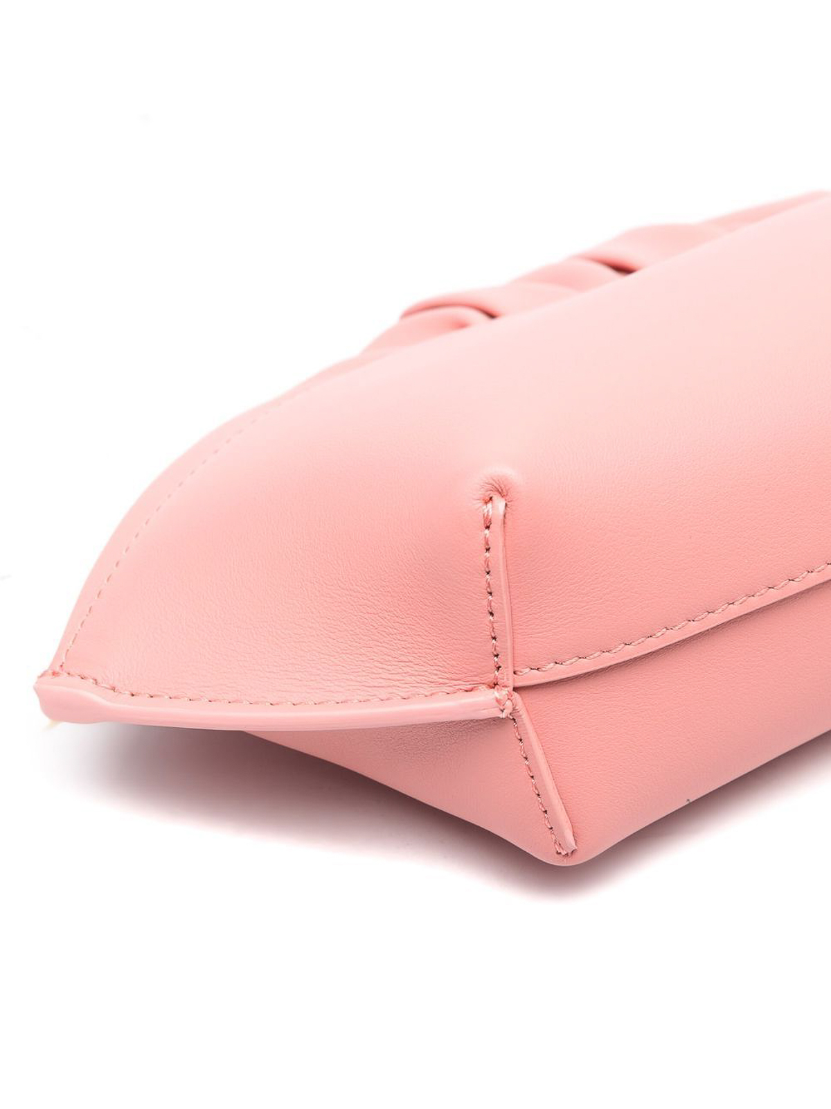 Shop Ree Projects Ann Baguette Leather Handbag In Color Carne Y Neutral