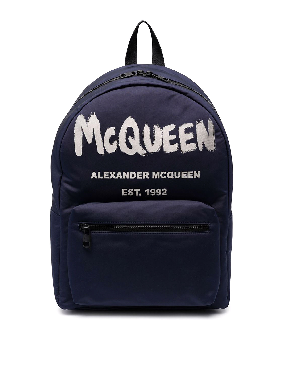 Shop Alexander Mcqueen Graffiti Metropolitan Backpack In Azul