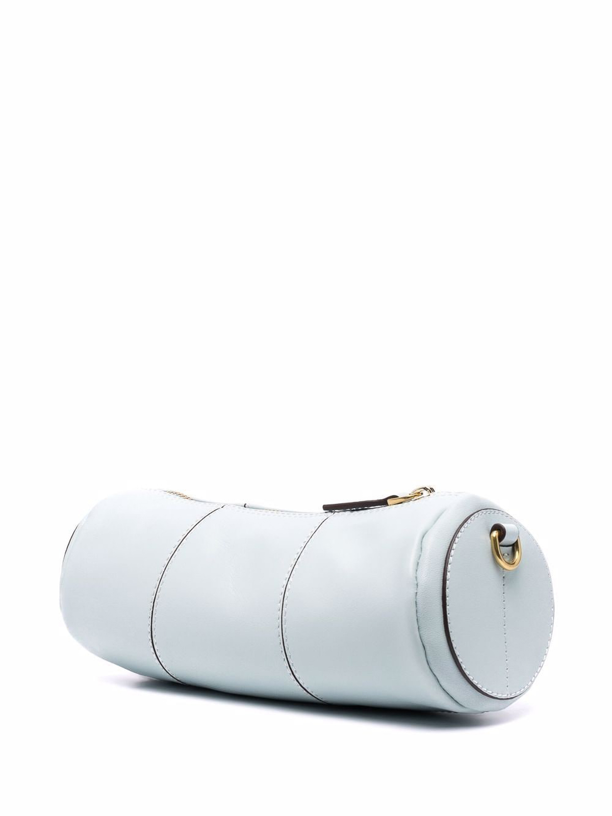 Shop Manu Atelier Xx Mini Cylinder Leather Bag In Azul