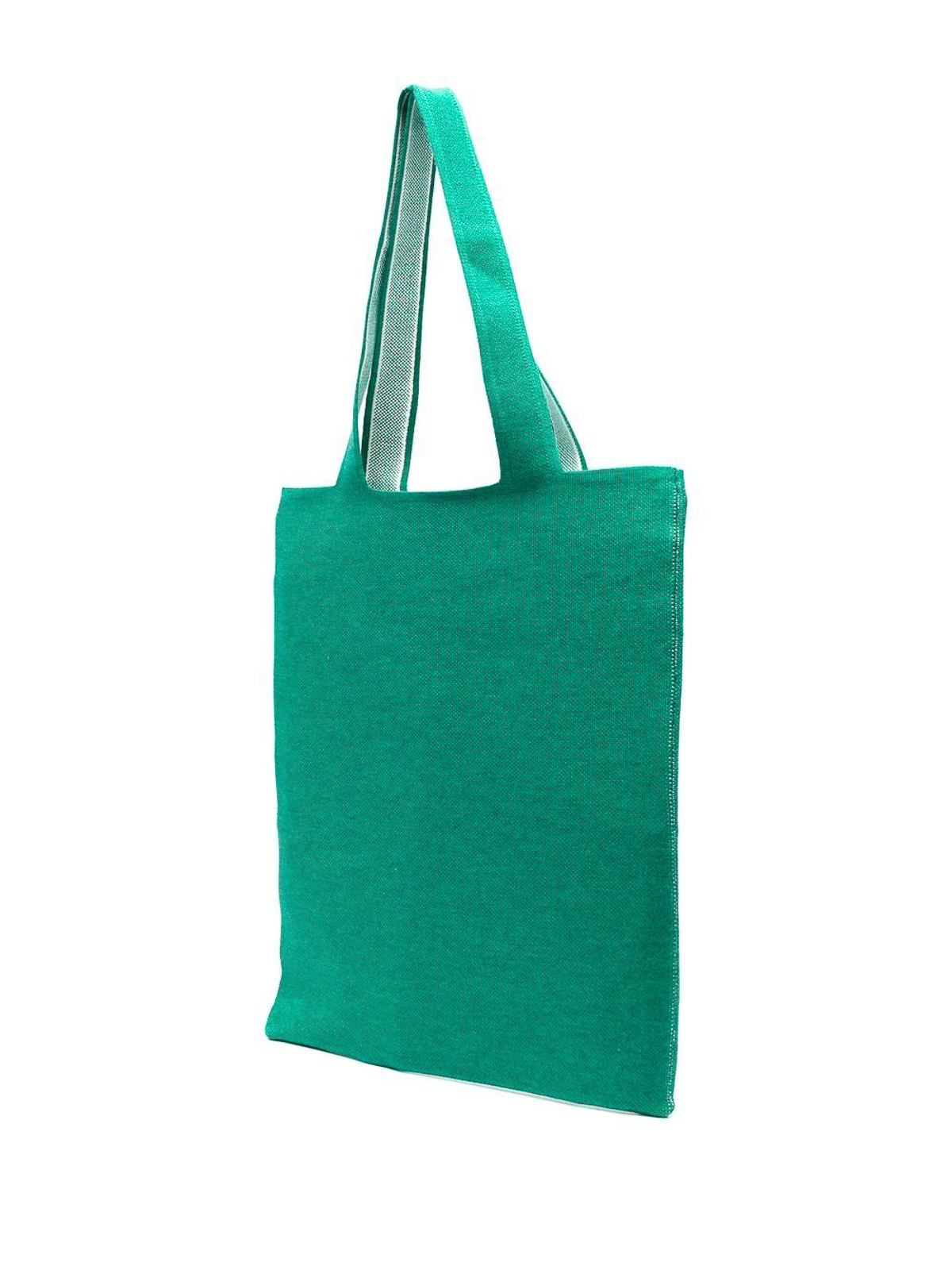 Shop Palm Angels Logo Shopping Bag In Verde