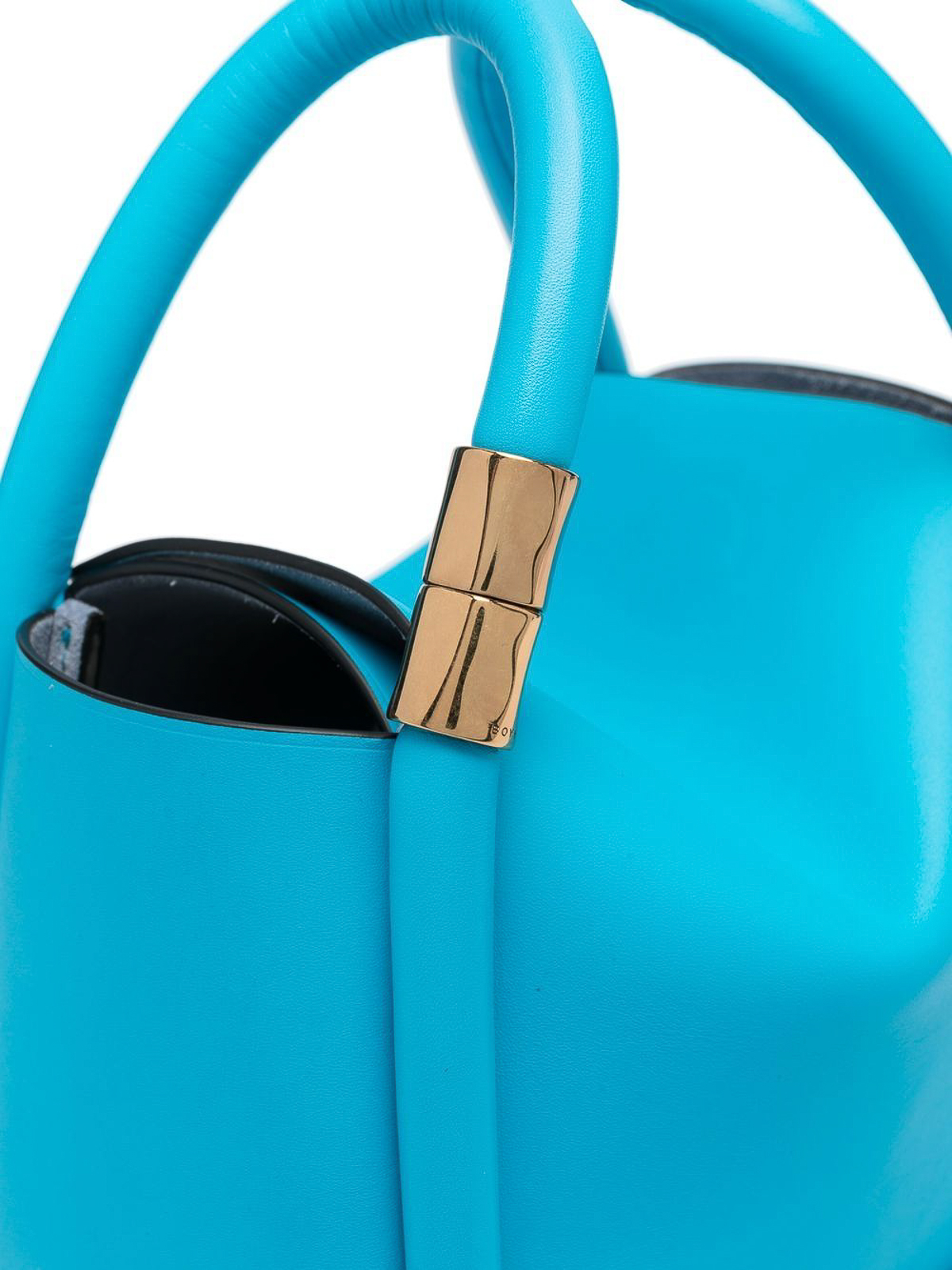 Shop Boyy Wonton 20 Leather Handbag In Blue