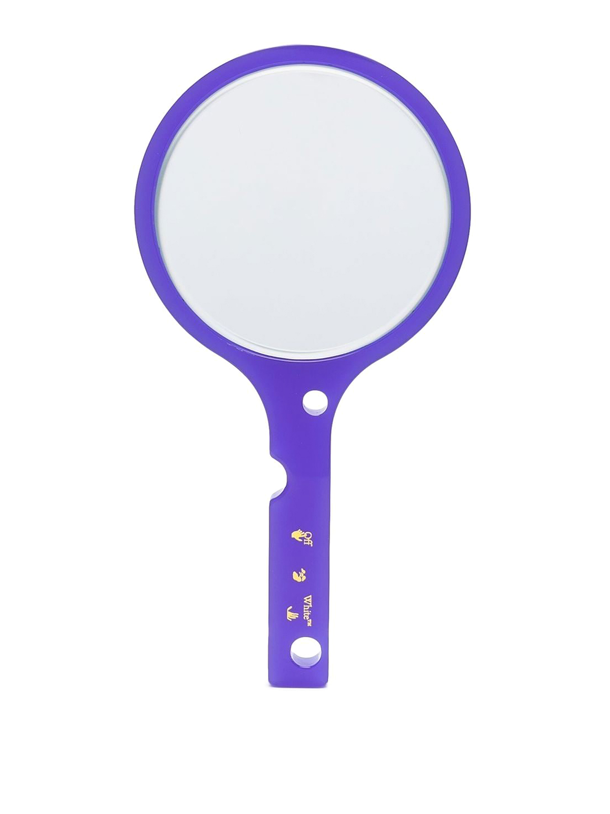Off-white Hand Mirror In Purple