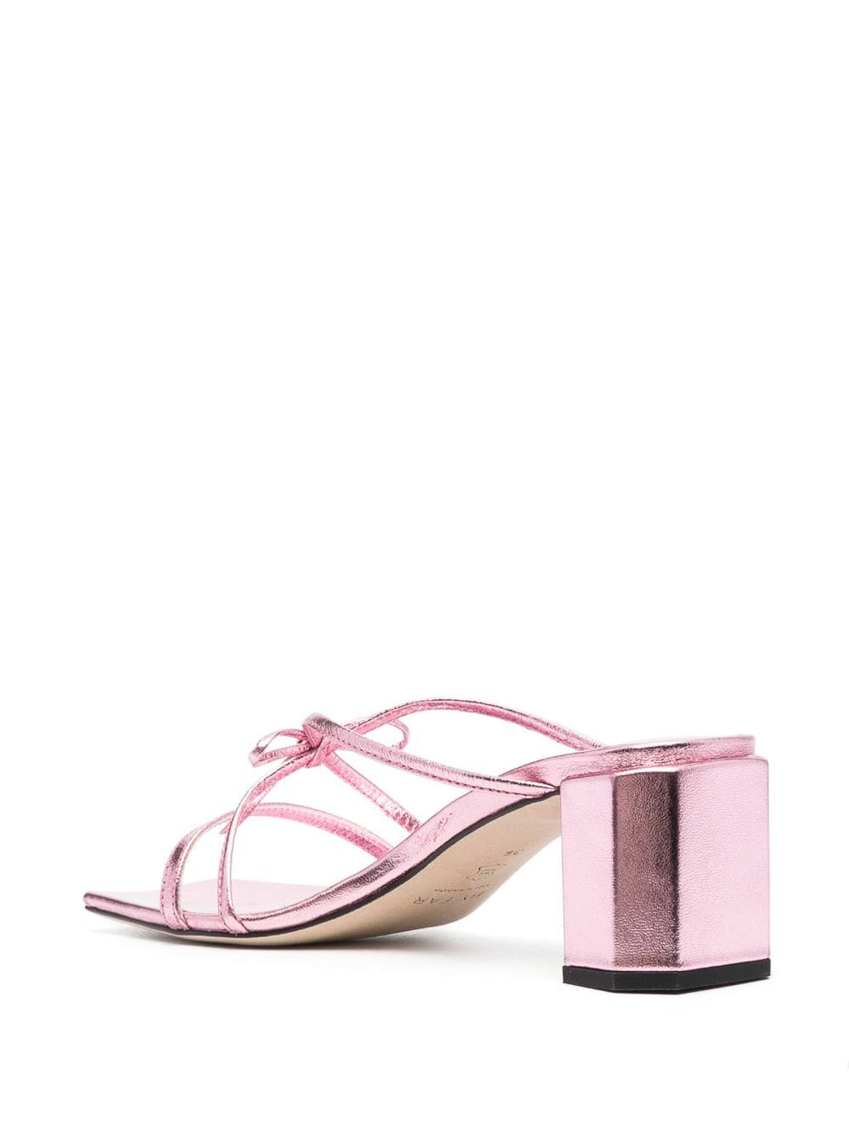 Sandals By Far June metallic leather mules 23SSJUNSPIAPI