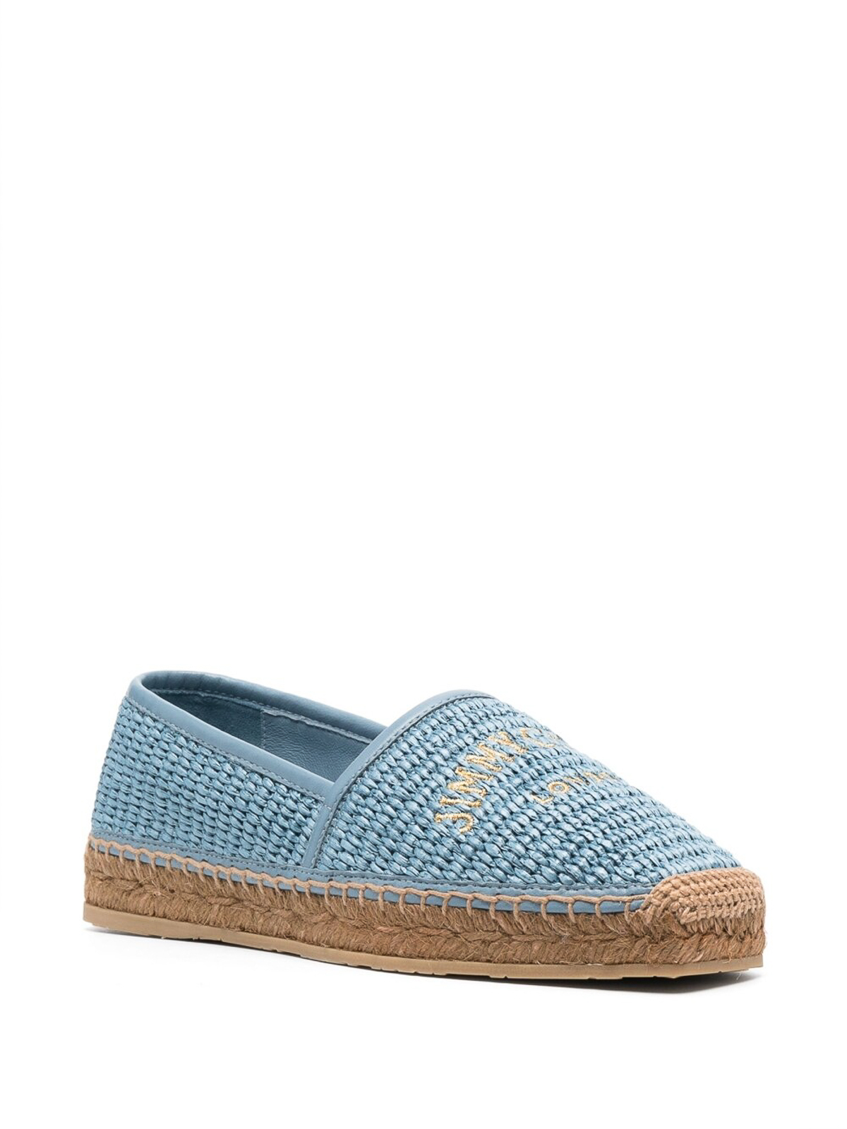 Jimmy Choo エスパドリーユ - ブルー|BRIEFLATTMQSMOKYBLUEGOLD
