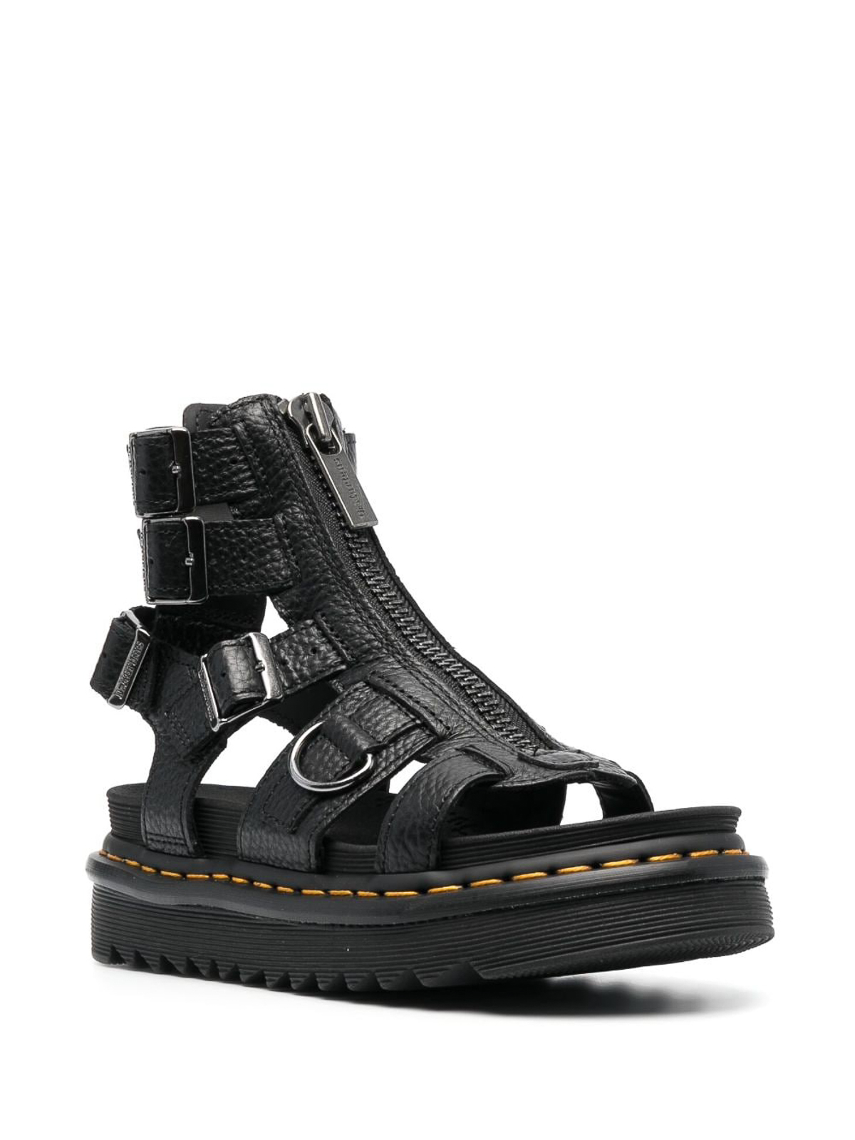 Dr. Martens ブラックサンダル ドクターマーチン Dr Martens メンズサンダル POLY RIP STOP