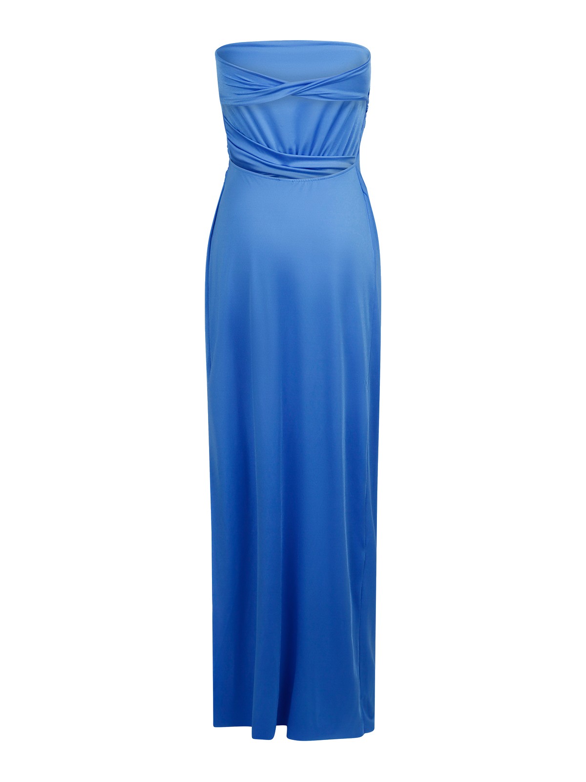 baobab dress blue Baobab Riri Maxi Dress Blue in Lycra & Satin – SANDS