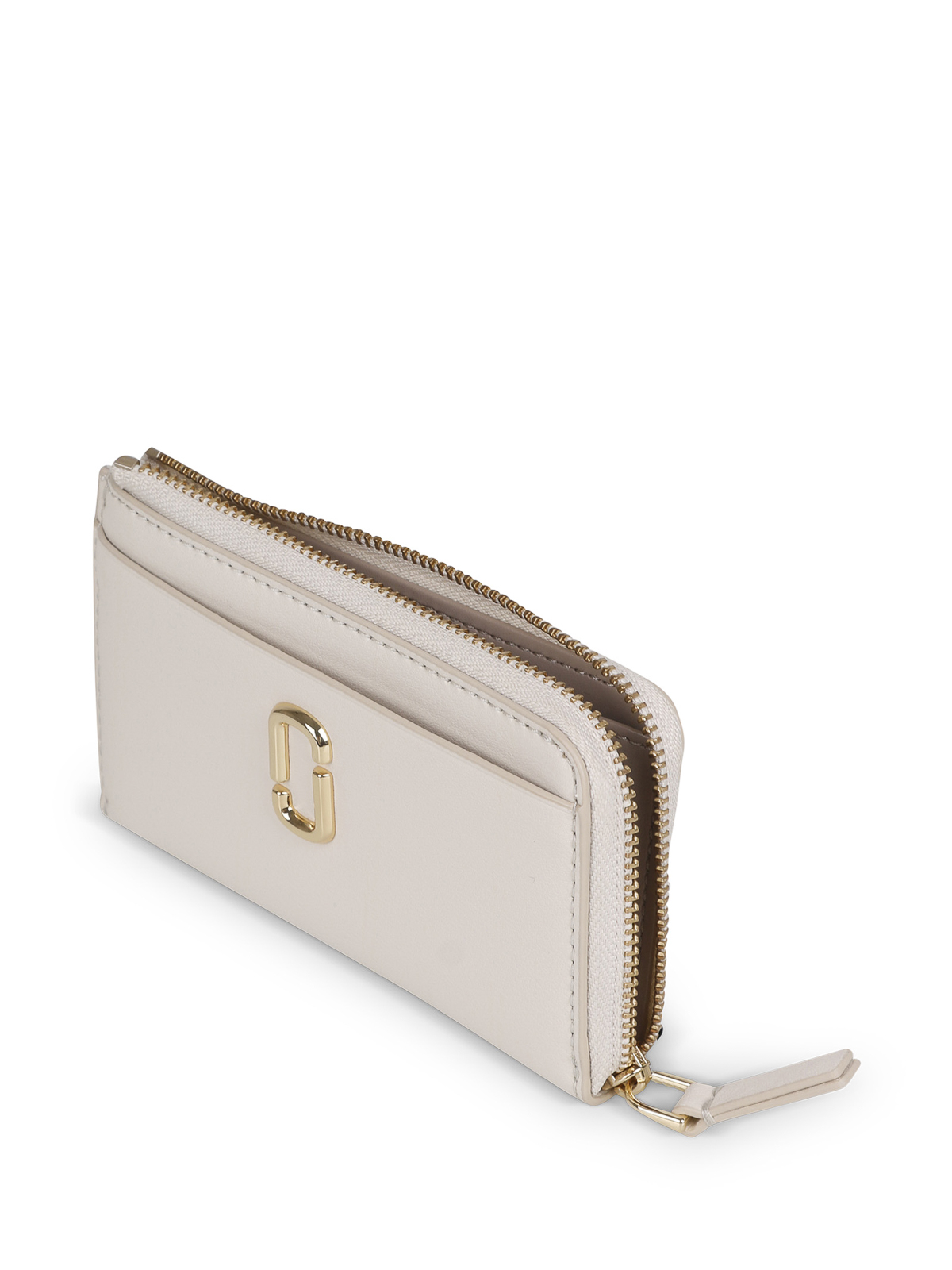 Shop Marc Jacobs Multi-pocket Wallet With Zip In White