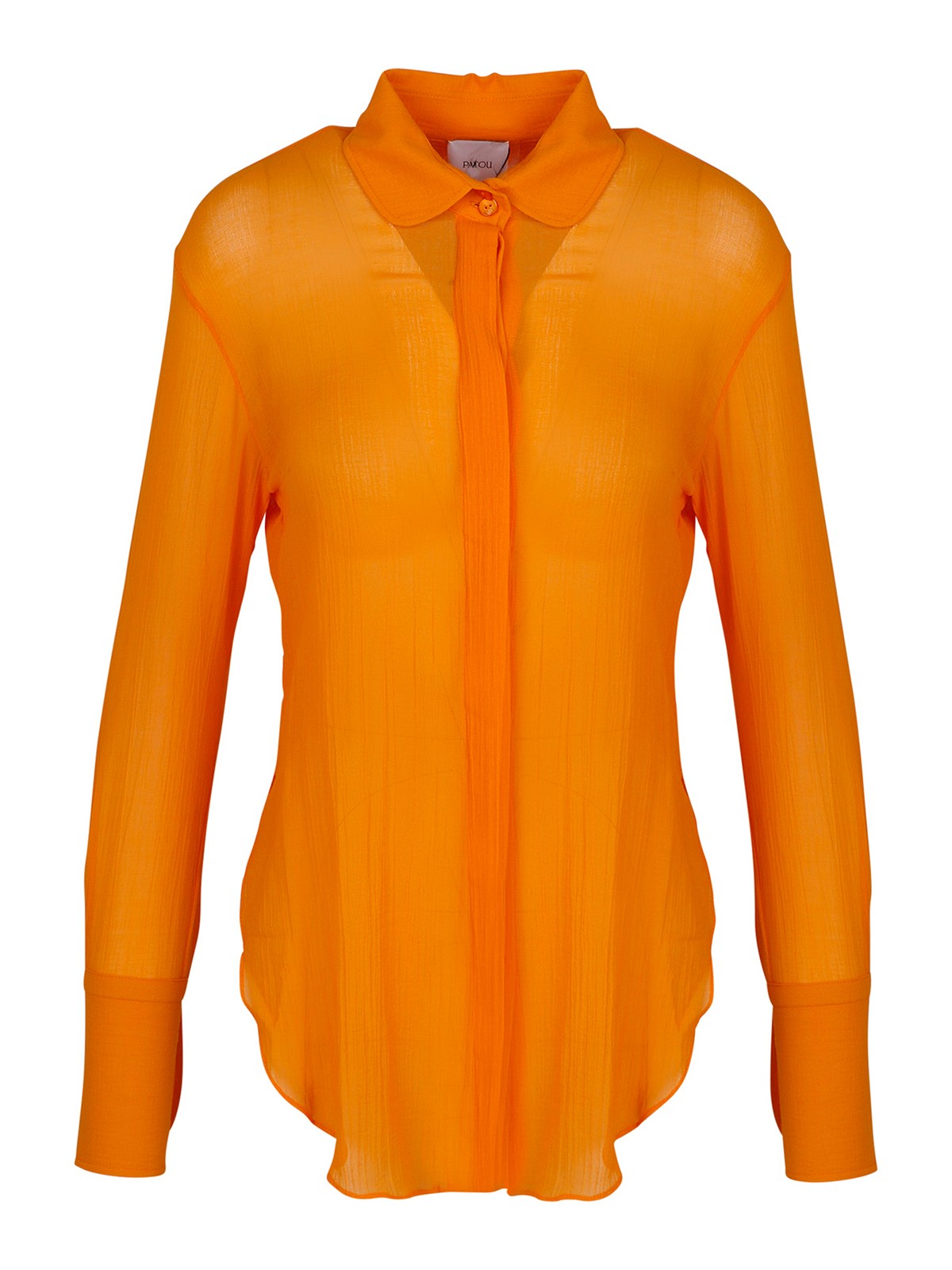 Shop Patou Semi-transparent Shirt In Orange