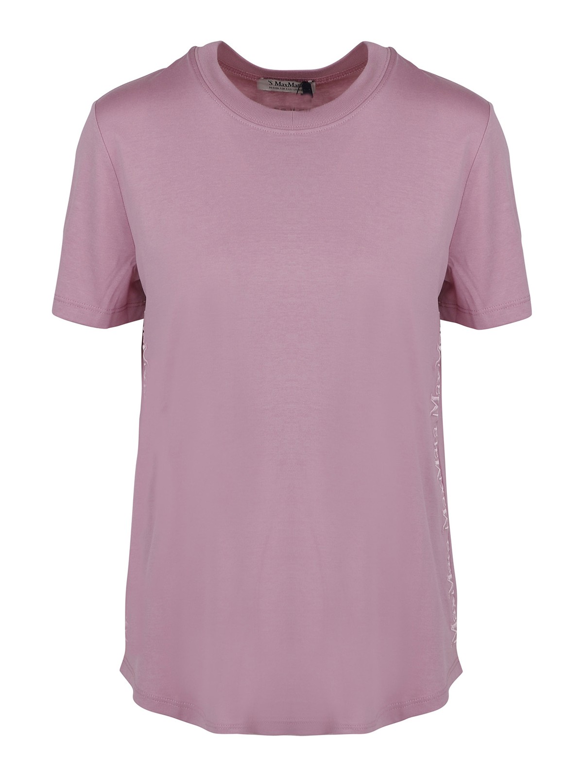's Max Mara Jersey T-shirt With Logo In Pink
