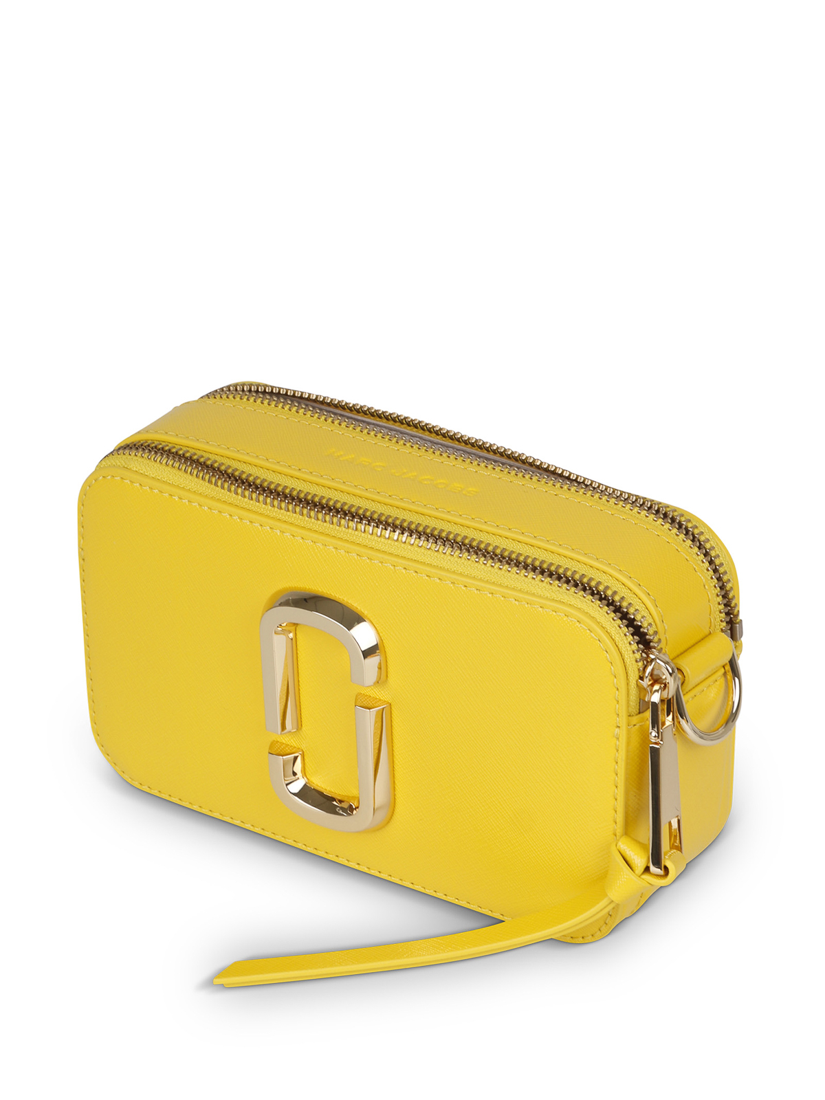 Snapshot leather crossbody bag Marc Jacobs Yellow in Leather