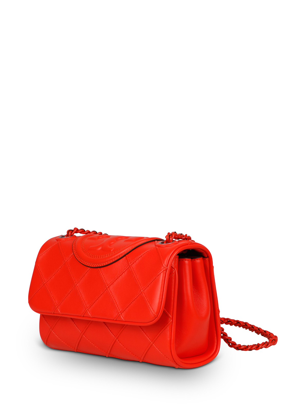 Shop Tory Burch Fleming Soft Shoulder Bag In Rojo
