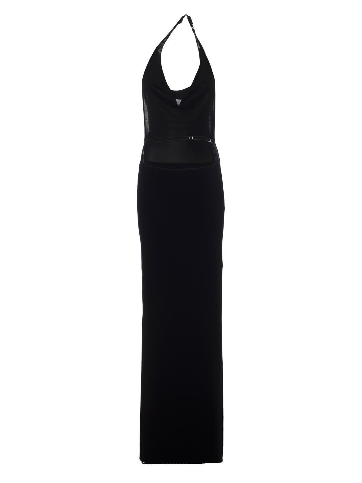 Evening Dresses Aya Muse Carla Slit Dress AMPF2235BLACK evening-dresses-aya-muse-carla-slit-dress-ampf2235black