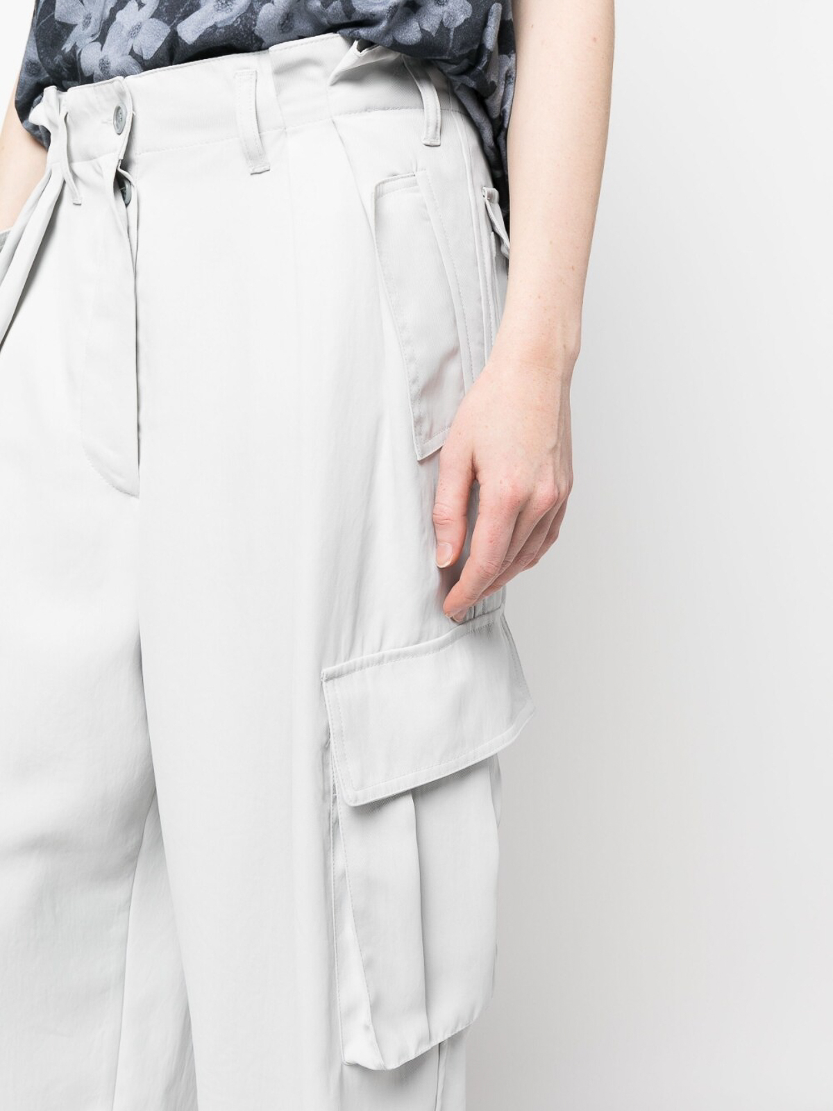 Shop Dries Van Noten Casual Trousers In Light Grey