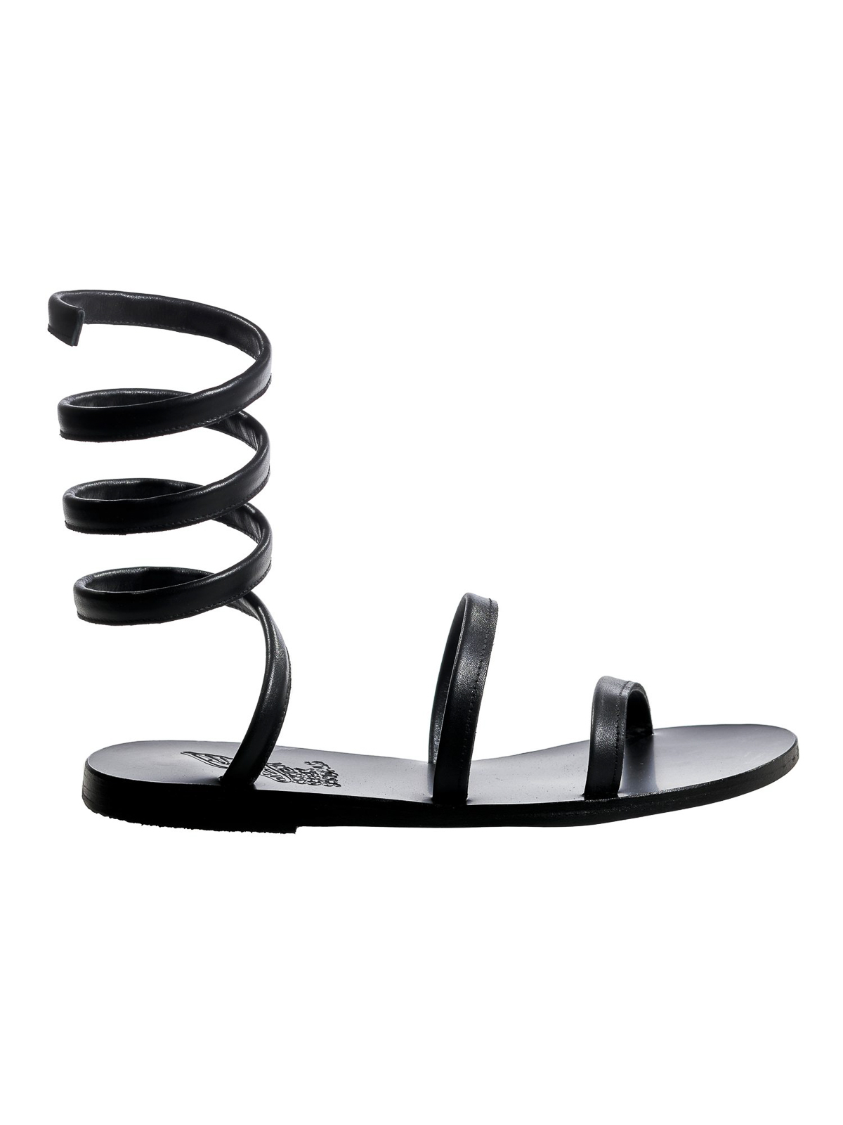 Shop Ancient Greek Sandals Flat Sandal In Negro