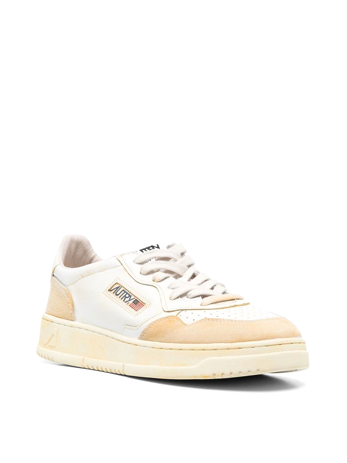 Autry Leather Sneakers In Yellow