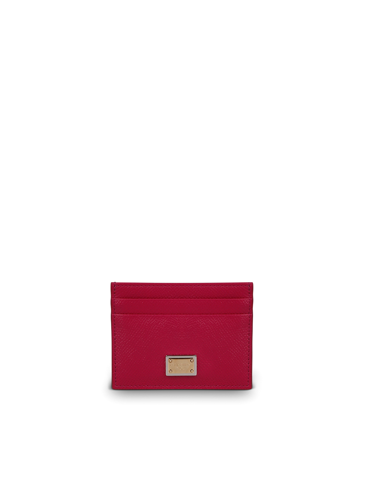 Dolce & Gabbana Small Leather Goods Credit Card Holder In Pink