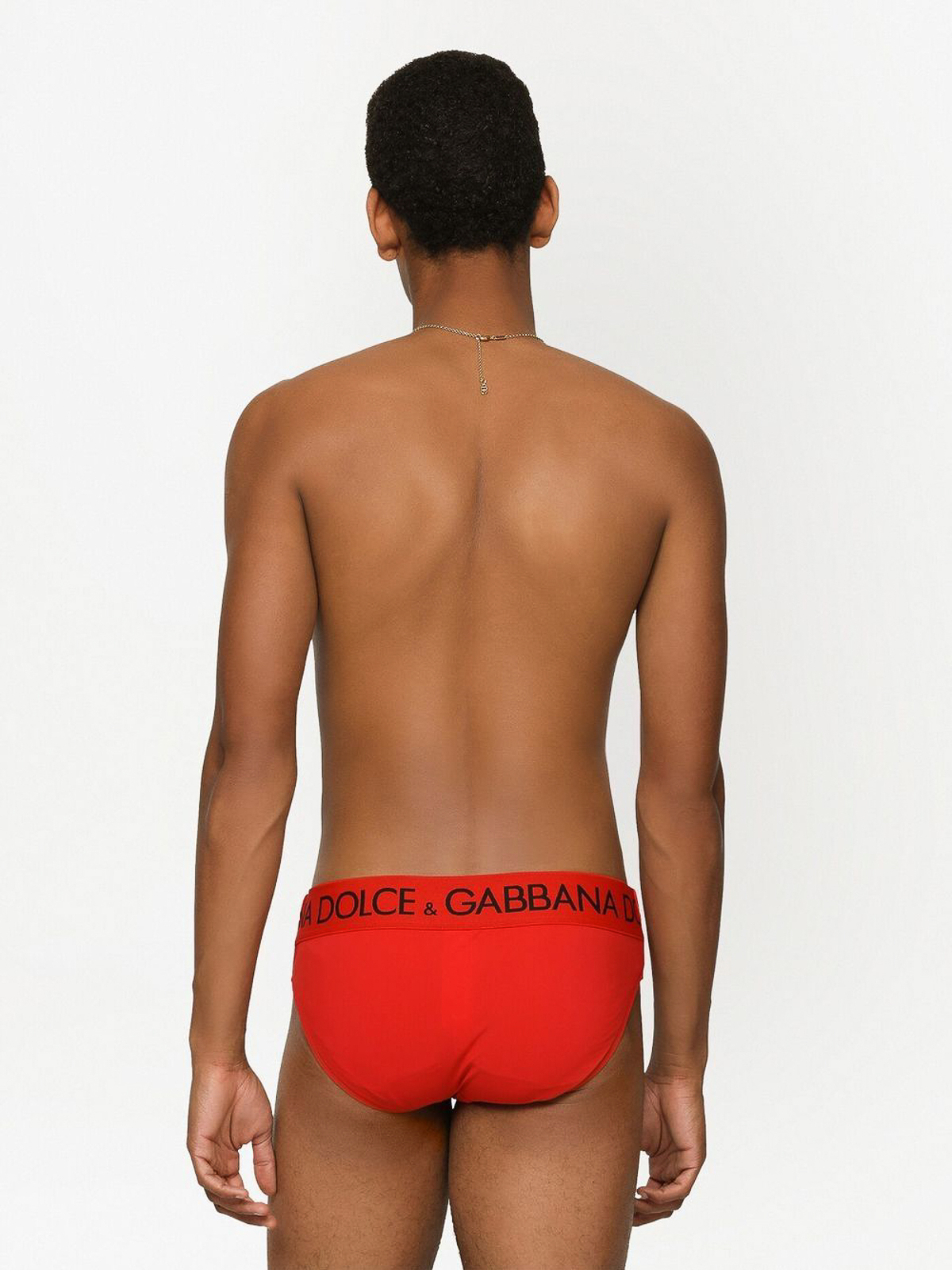Shop Dolce & Gabbana Swimming Trunks In Red