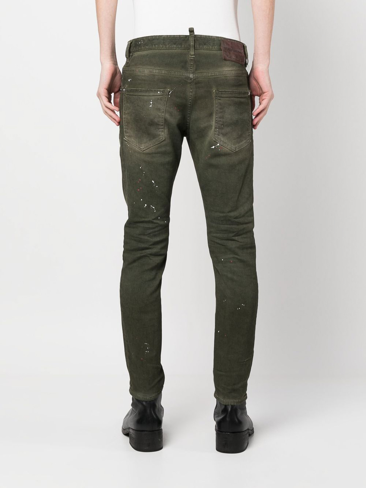 Shop Dsquared2 Trousers Green