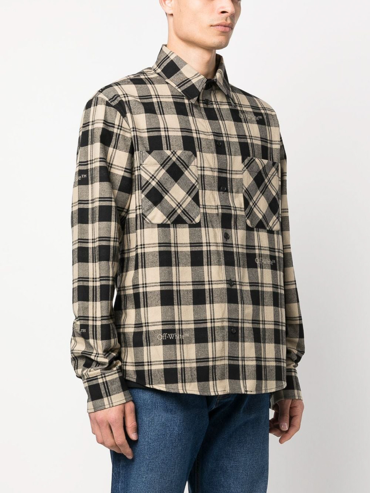 Shop Off-white Camisa - Beis