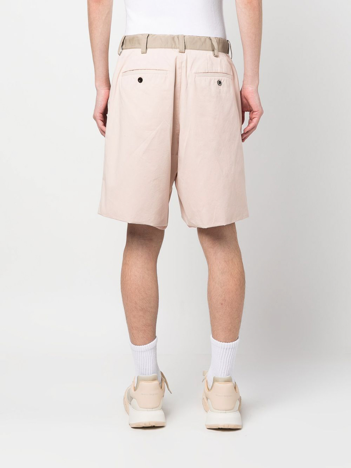 sacai - sacai サカイ ショートパンツ 2(M位) 紺x白(ストライプ
