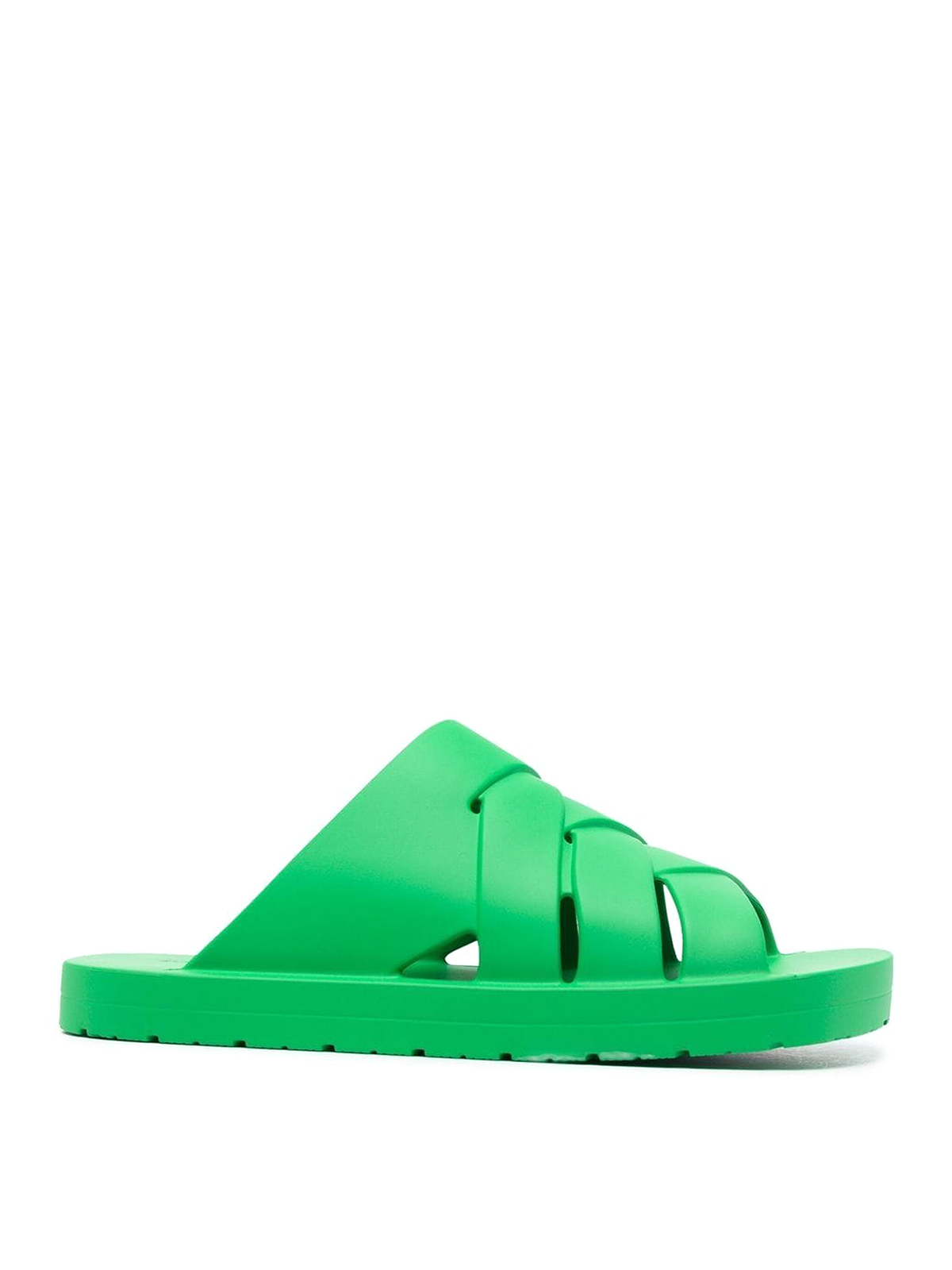 Bottega Veneta Parakeet Crossover Strap Slides In Black