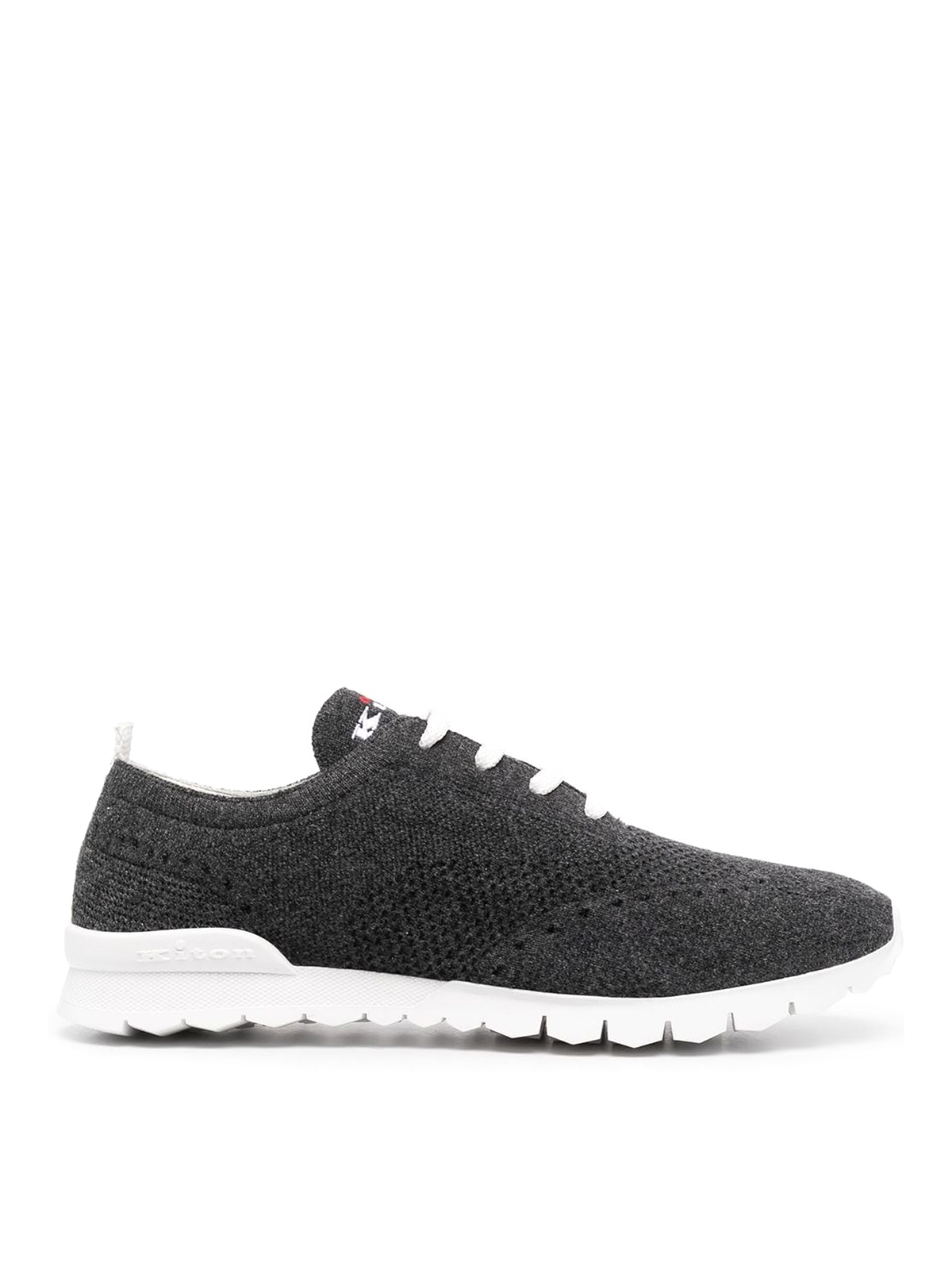 Kiton Shoes Cashmere In Black