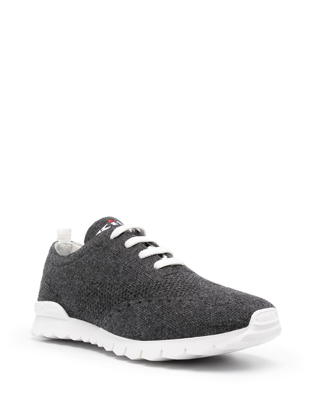 Shop Kiton Sneakers Anthracite In Black