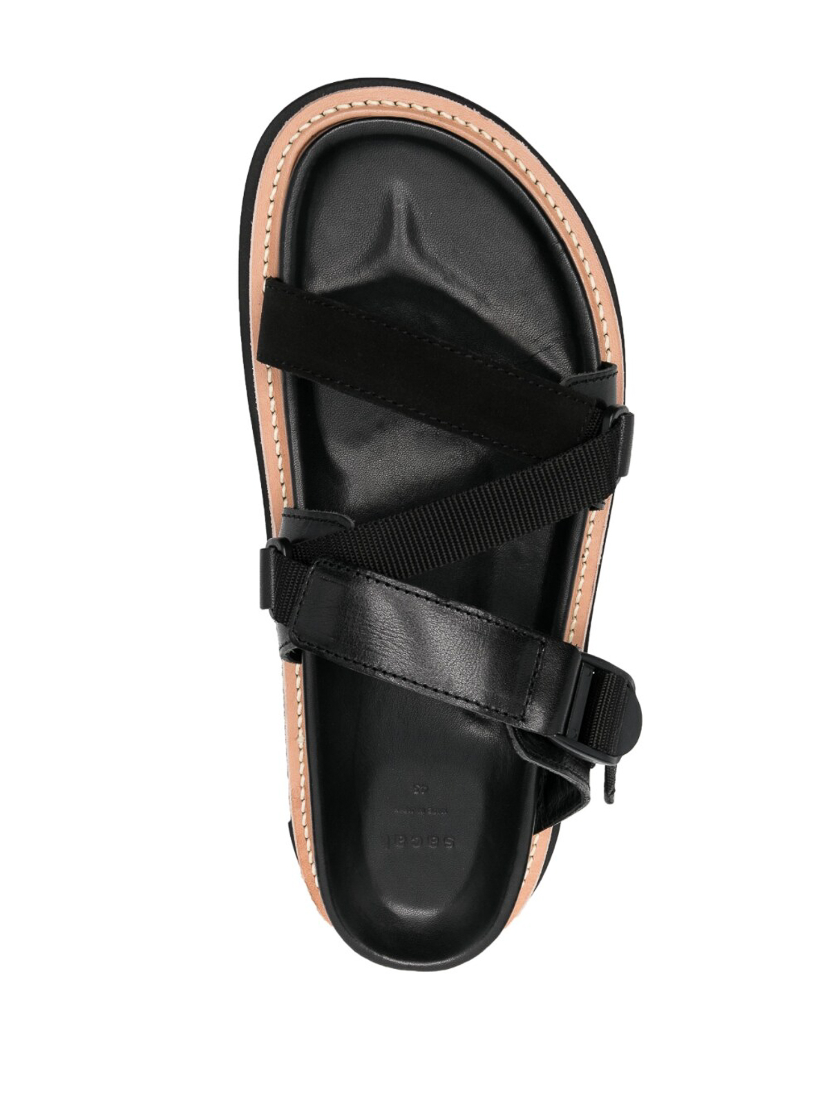 Shop Sacai Sandals Black