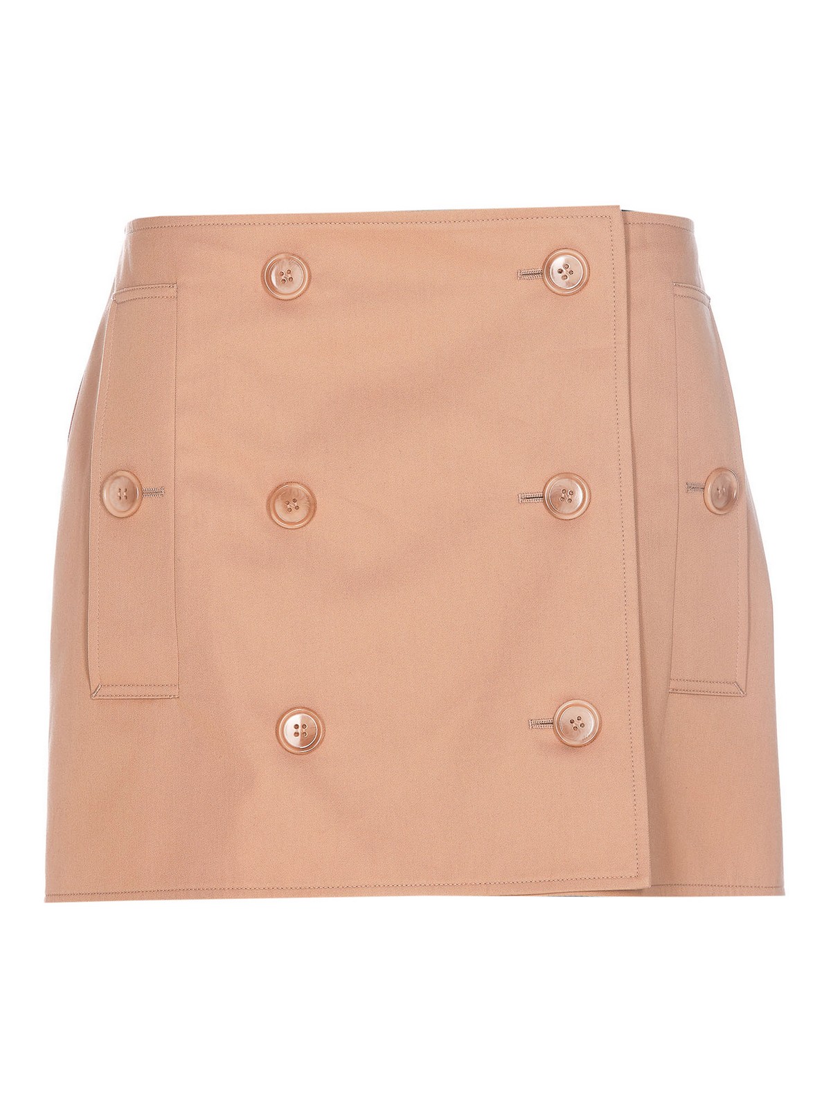 Shop Burberry Mini Skirt In Color Carne Y Neutral