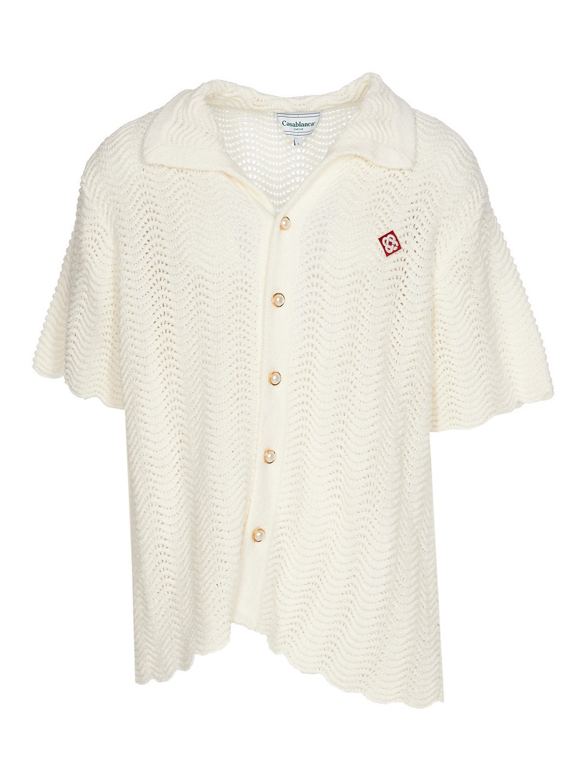 Casablanca Wavy gradient shirt - White - Men | MS23KW379OFFWHITE