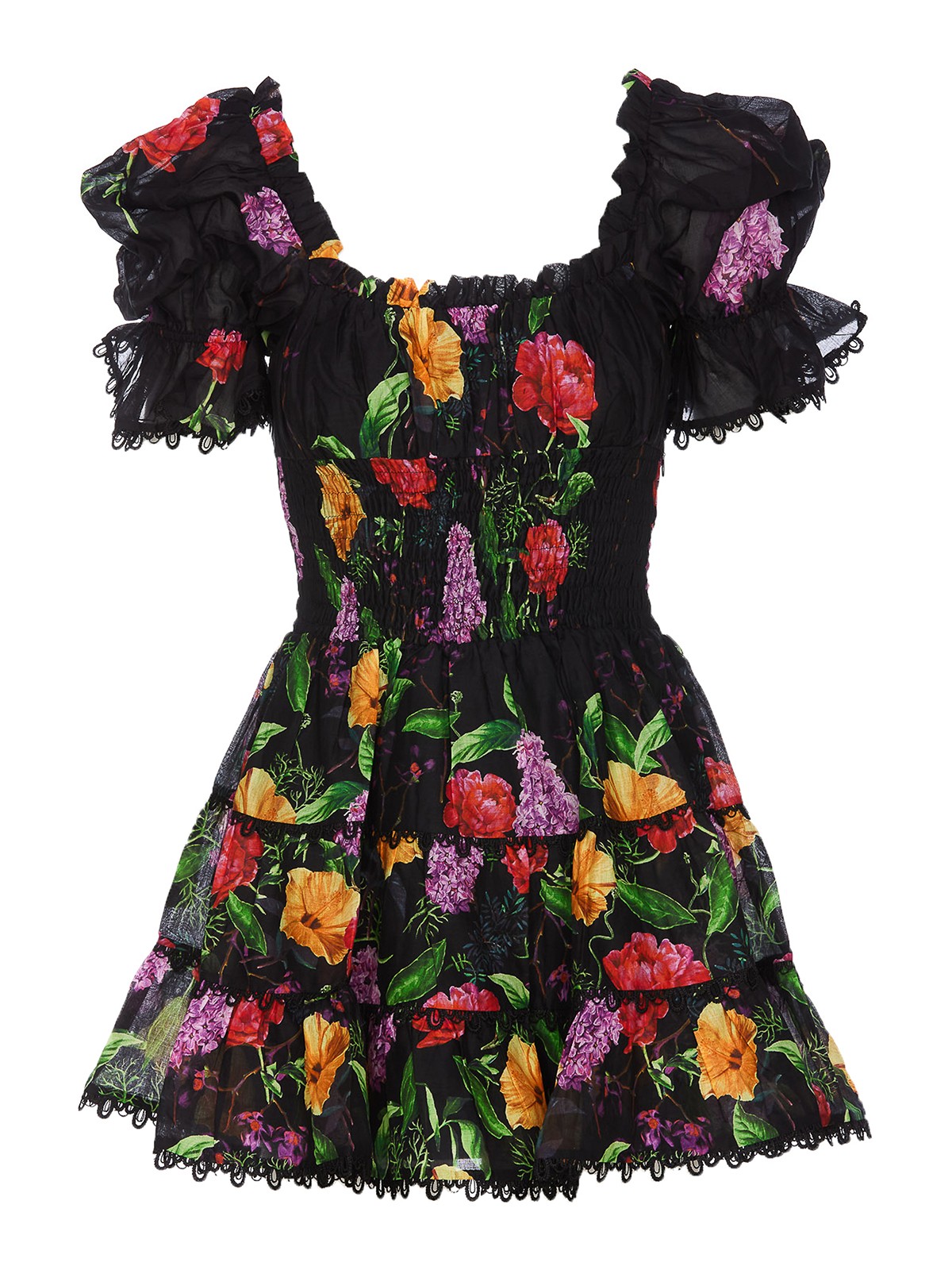 Charo Ruiz Giulia short dress - Multicolour - Women|232611BLACK Charo Ruiz Giulia short dress - Multicolour - Women|232611BLACK