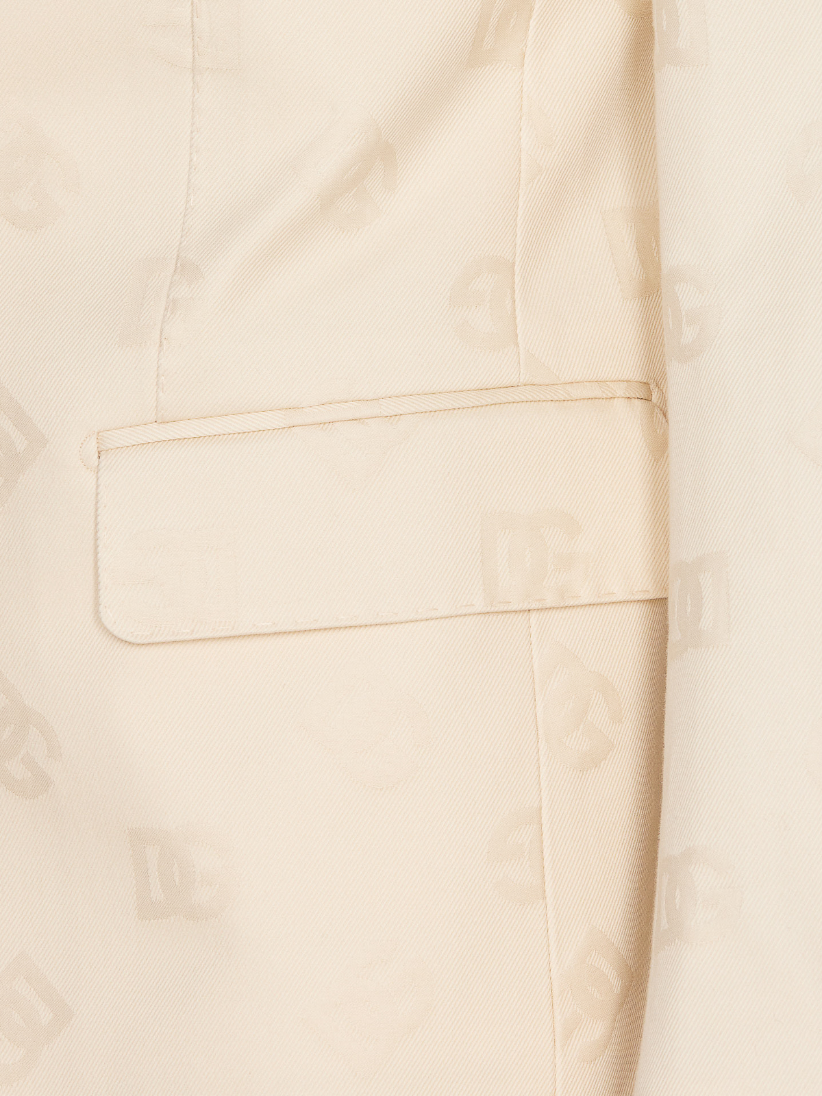 Shop Dolce & Gabbana Dg Monogram Logo Single Breasted Jacket In White