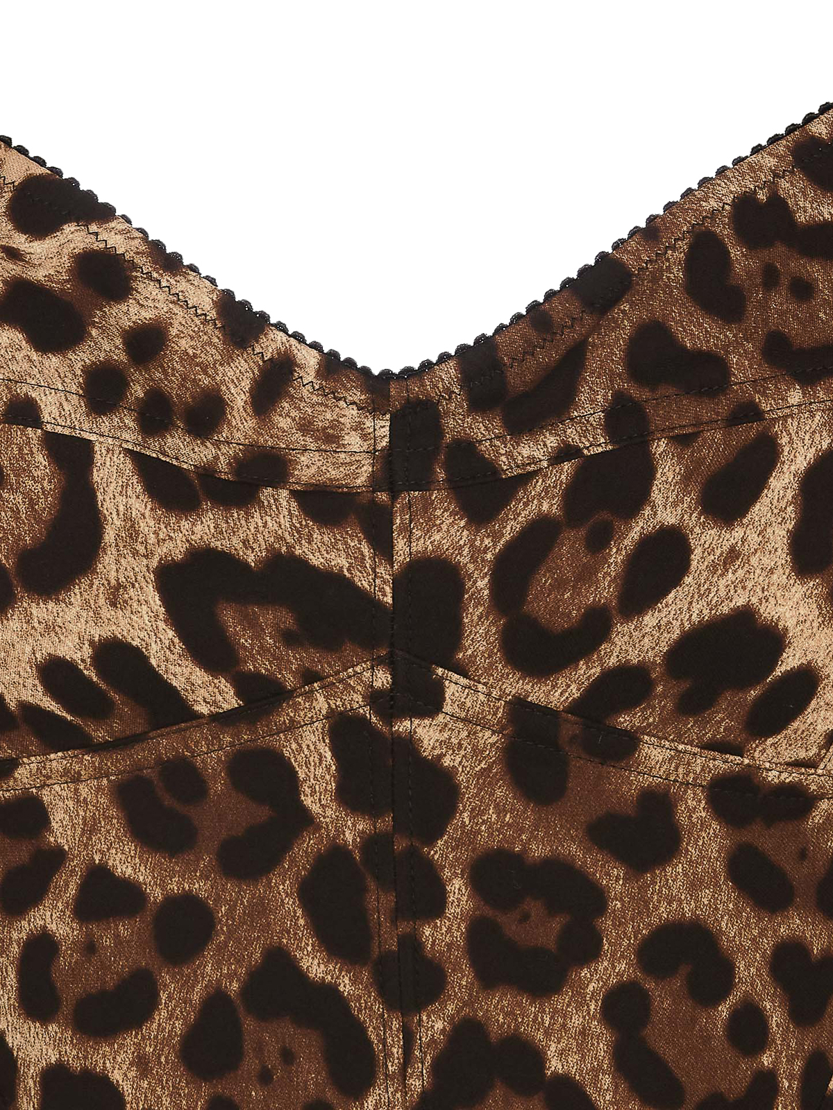 Shop Dolce & Gabbana Leopard Print Midi Dress In Multicolour